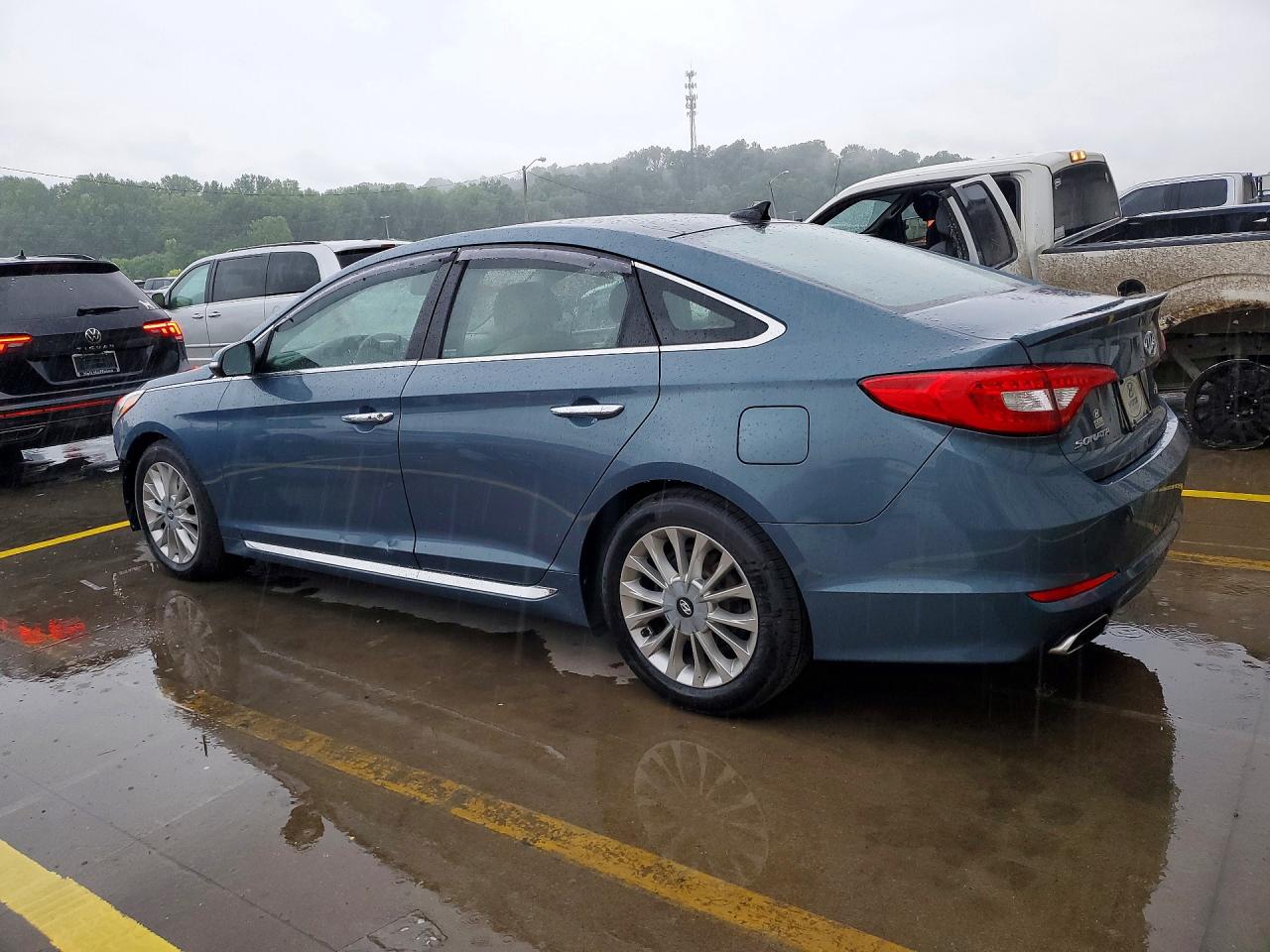 2015 Hyundai Sonata Limited Teal vin: 5NPE34AF7FH218598