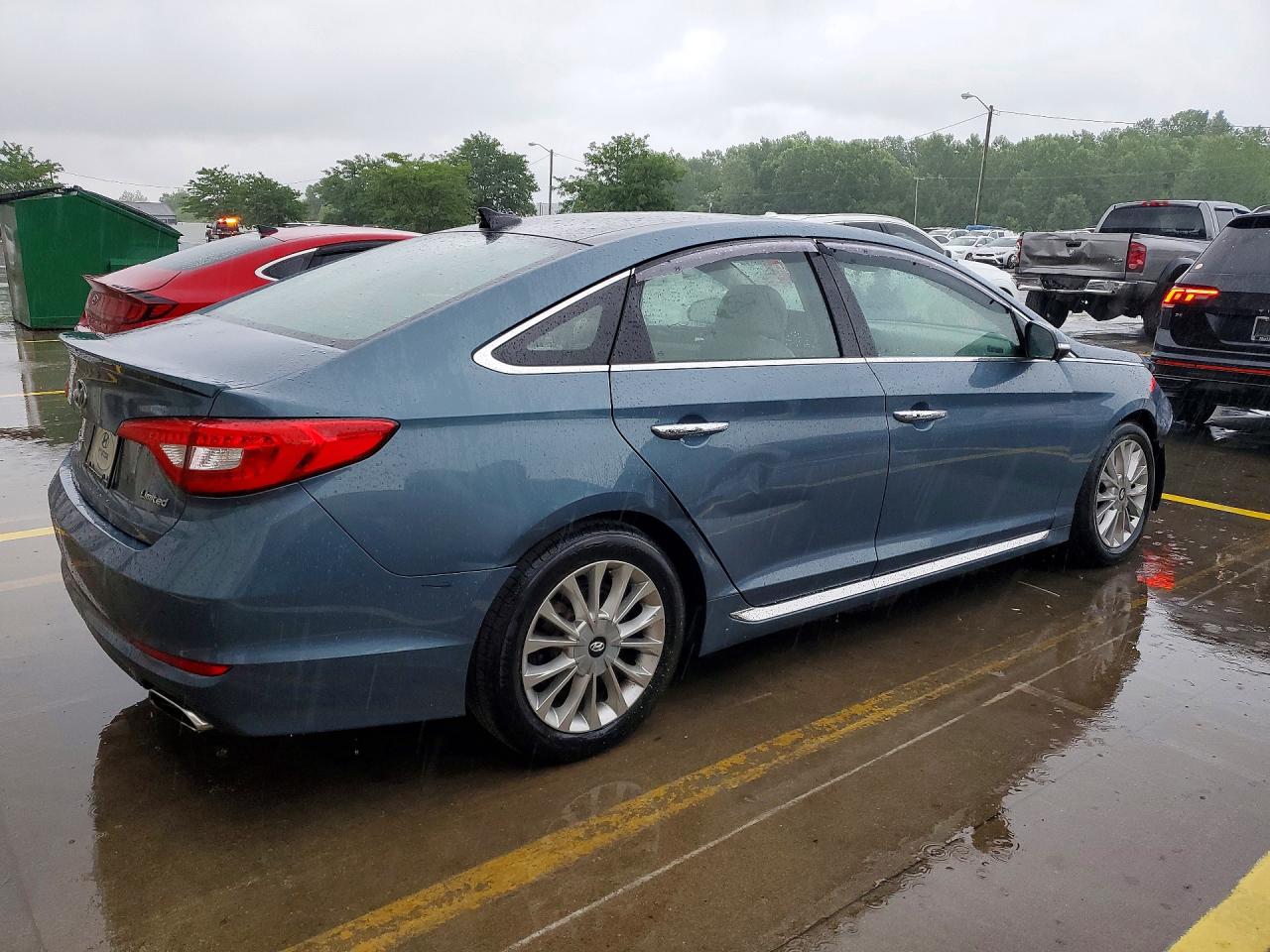 2015 Hyundai Sonata Limited Teal vin: 5NPE34AF7FH218598