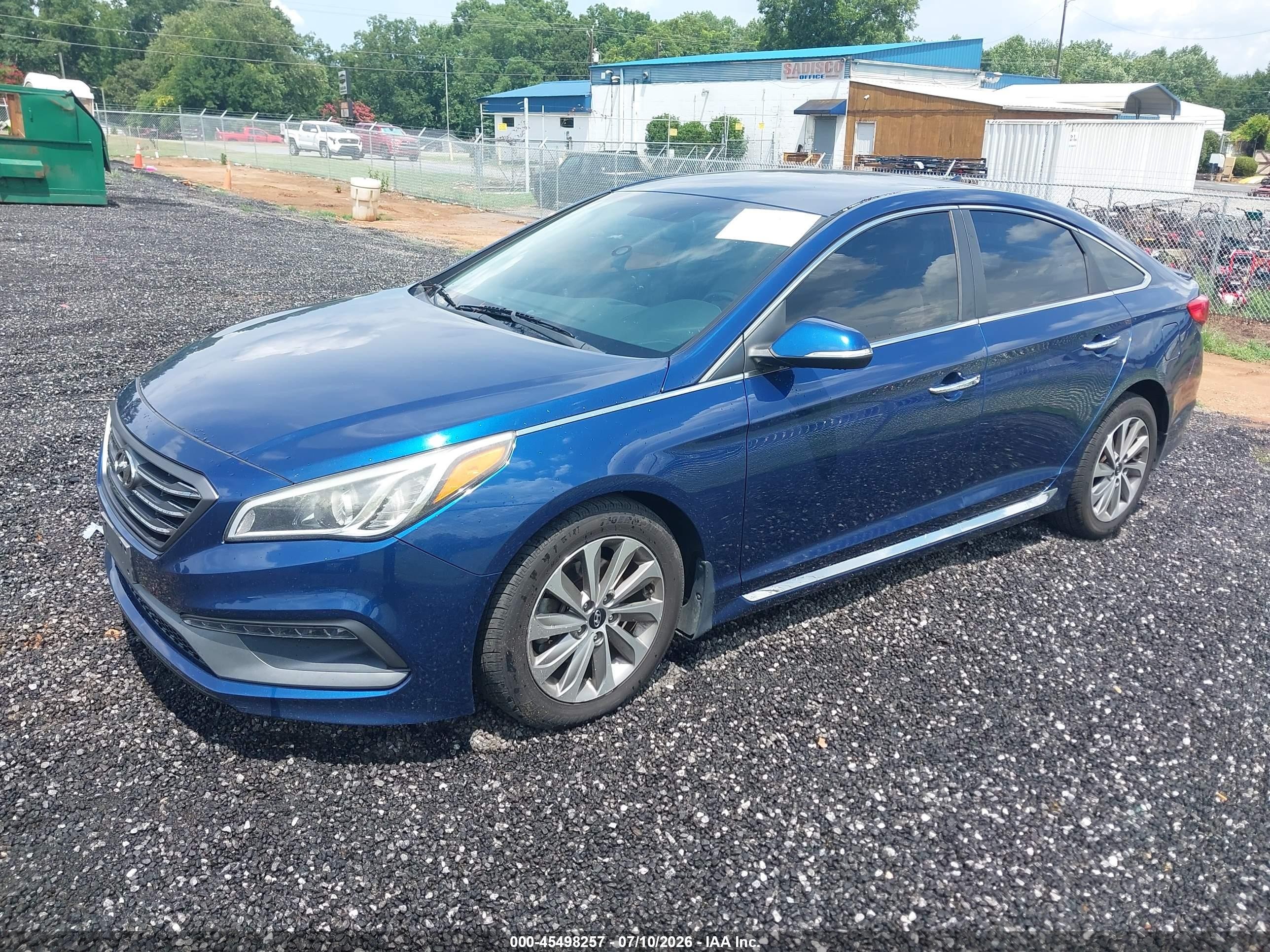 2015 Hyundai Sonata Sport Blue vin: 5NPE34AF7FH219735