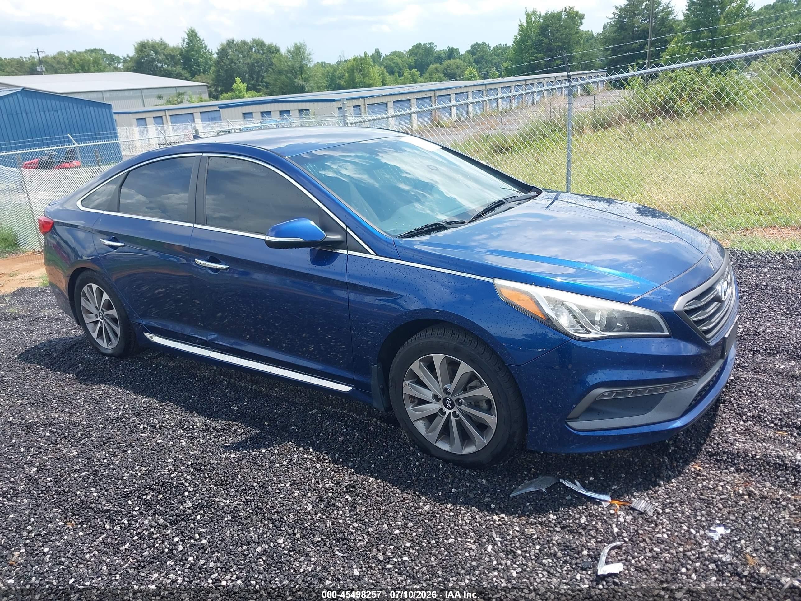 2015 Hyundai Sonata Sport Blue vin: 5NPE34AF7FH219735