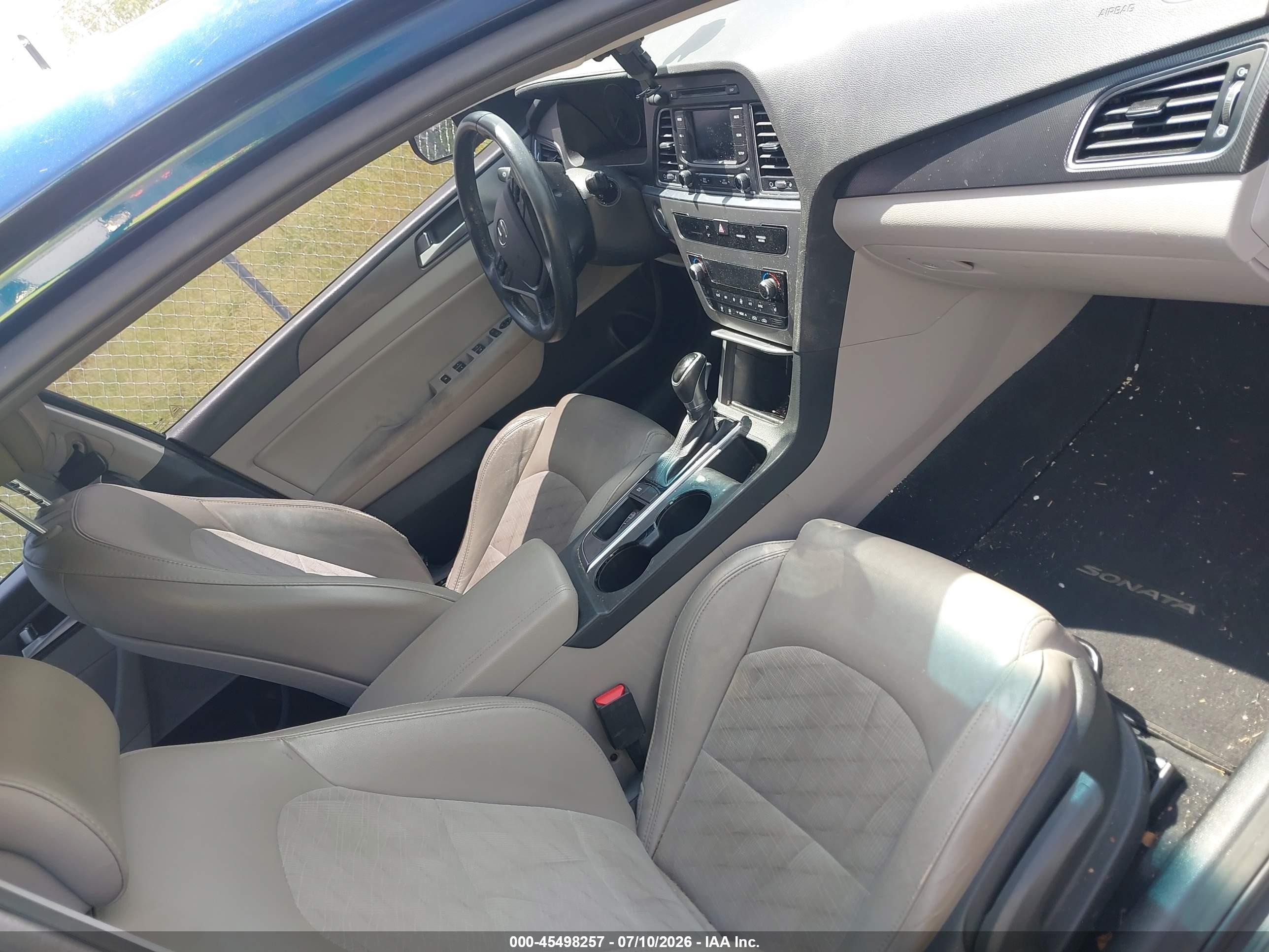 2015 Hyundai Sonata Sport Blue vin: 5NPE34AF7FH219735