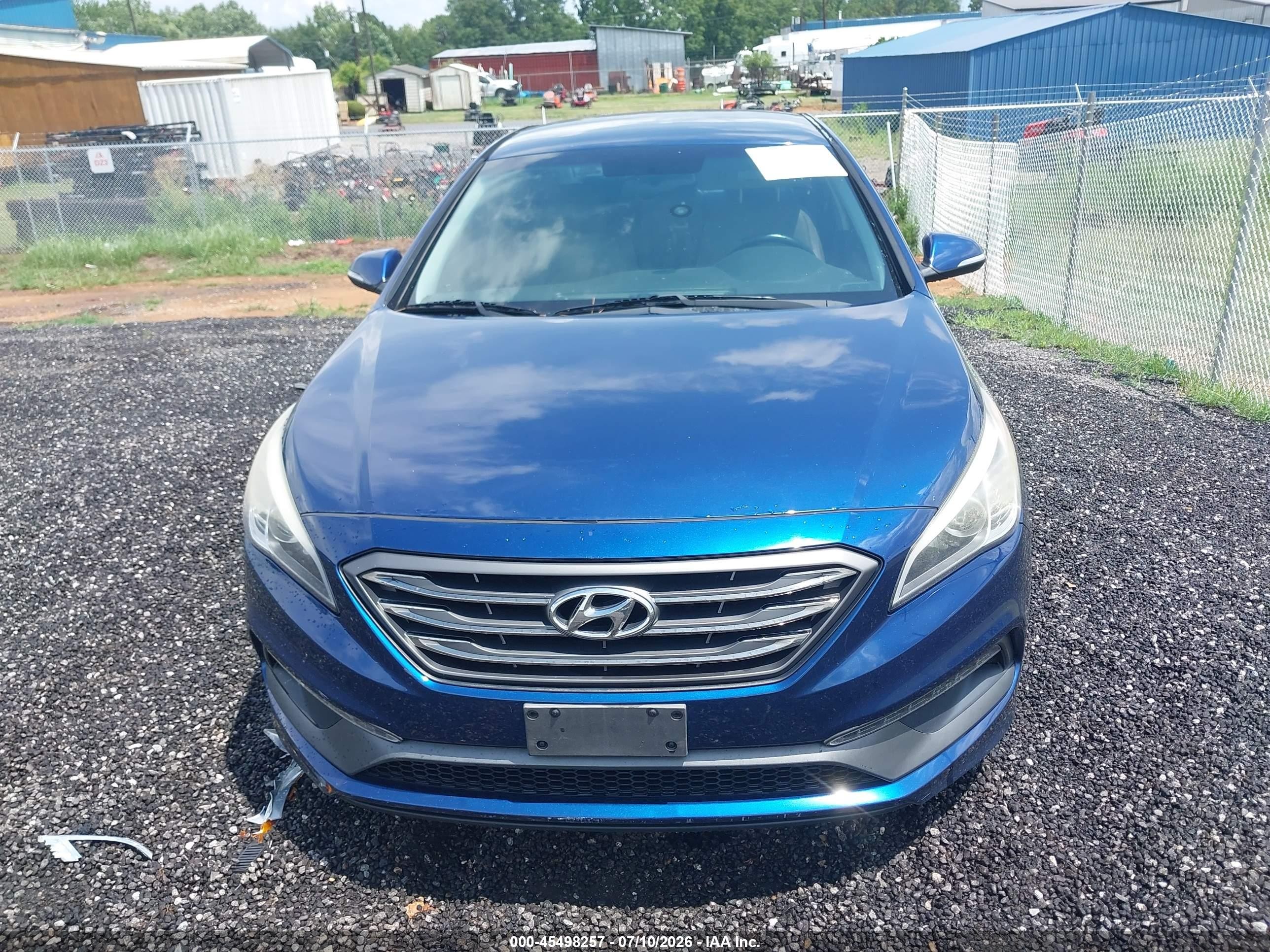 2015 Hyundai Sonata Sport Blue vin: 5NPE34AF7FH219735