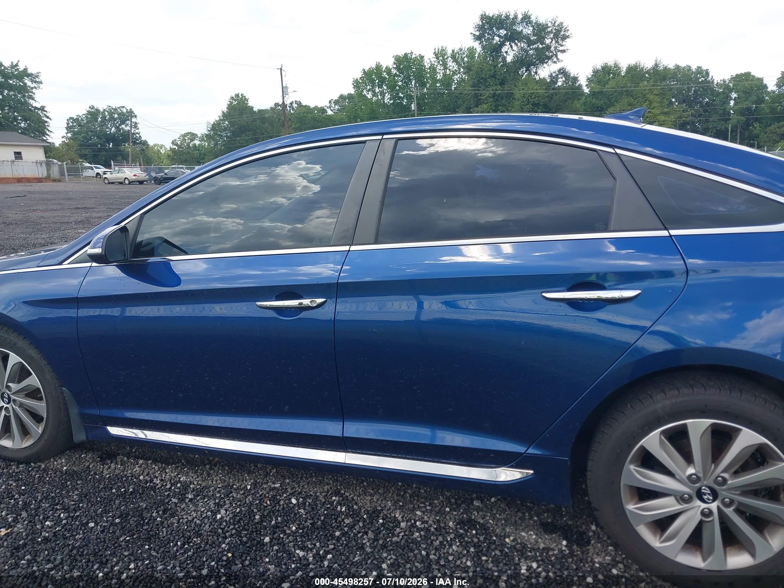 2015 Hyundai Sonata Sport Blue vin: 5NPE34AF7FH219735