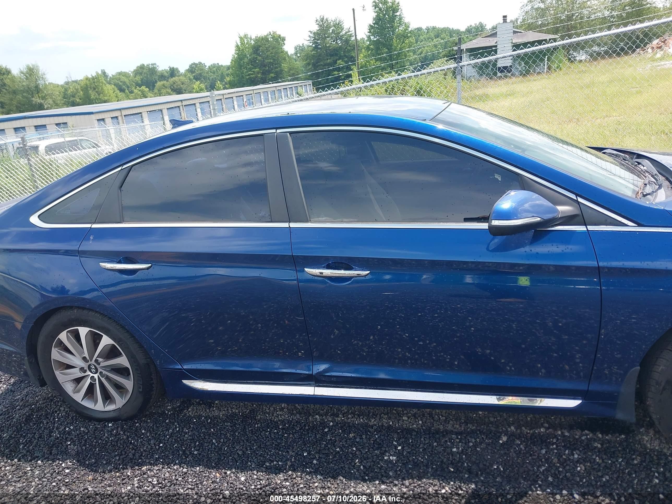2015 Hyundai Sonata Sport Blue vin: 5NPE34AF7FH219735