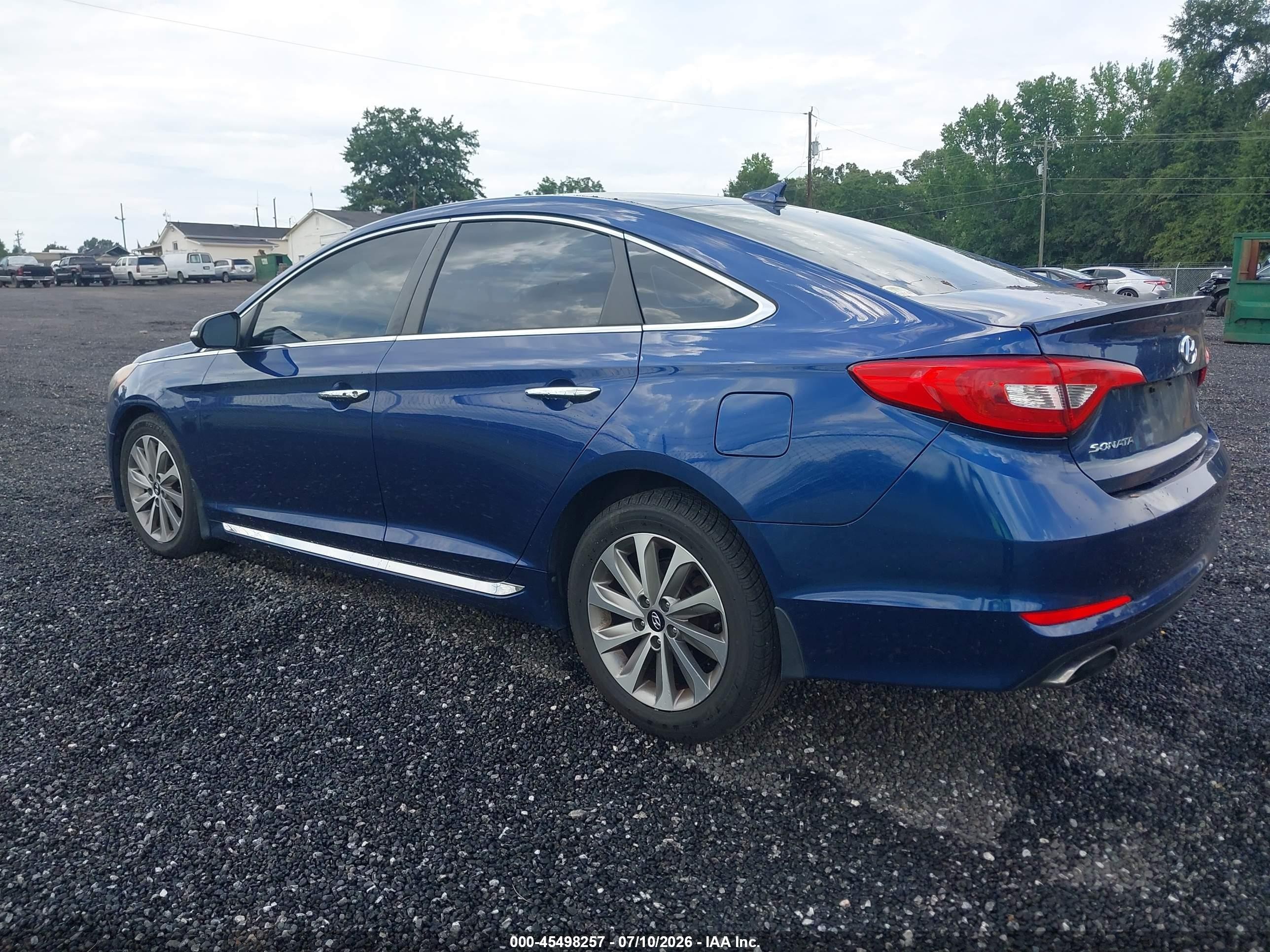 2015 Hyundai Sonata Sport Blue vin: 5NPE34AF7FH219735