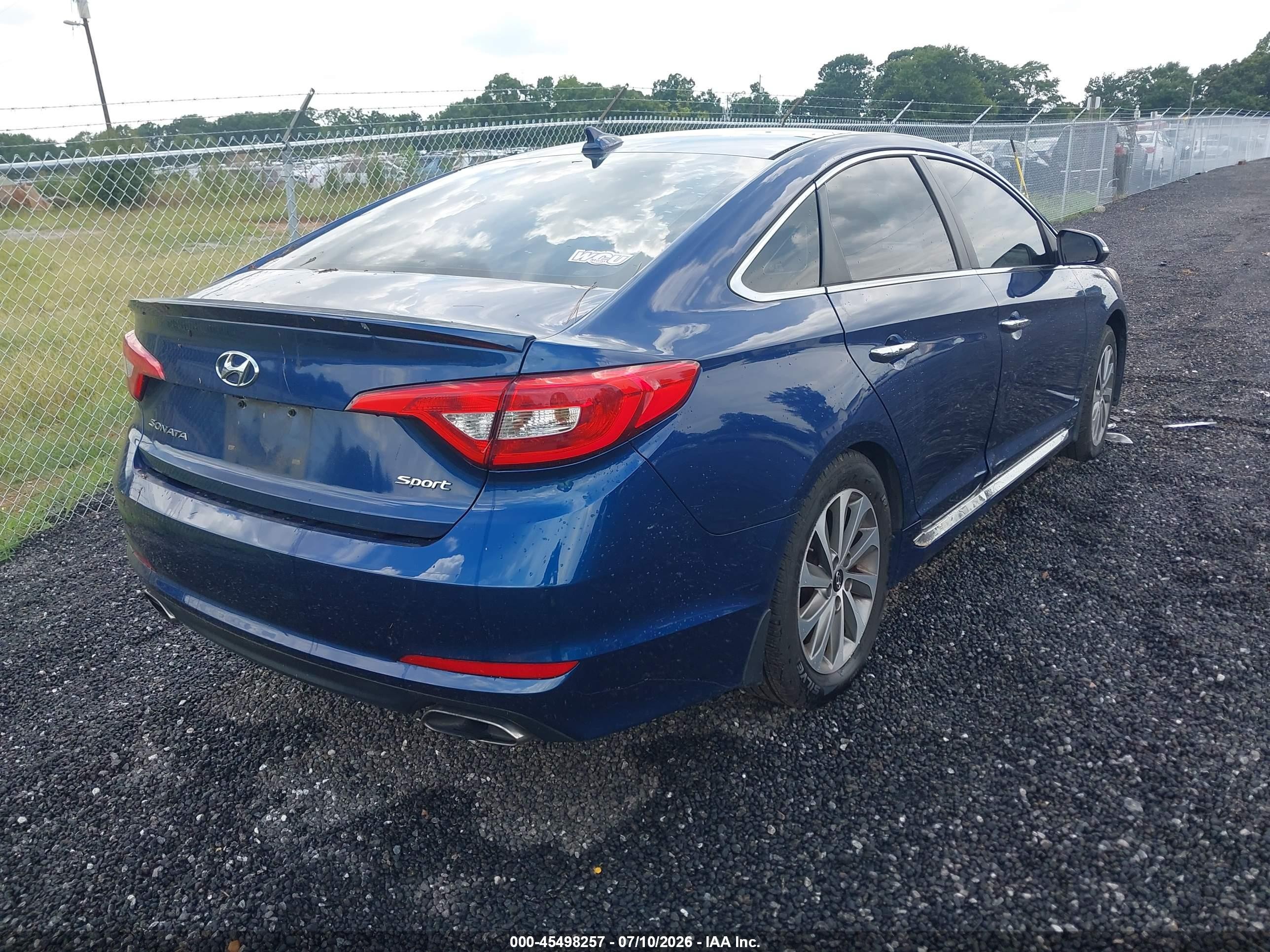 2015 Hyundai Sonata Sport Blue vin: 5NPE34AF7FH219735