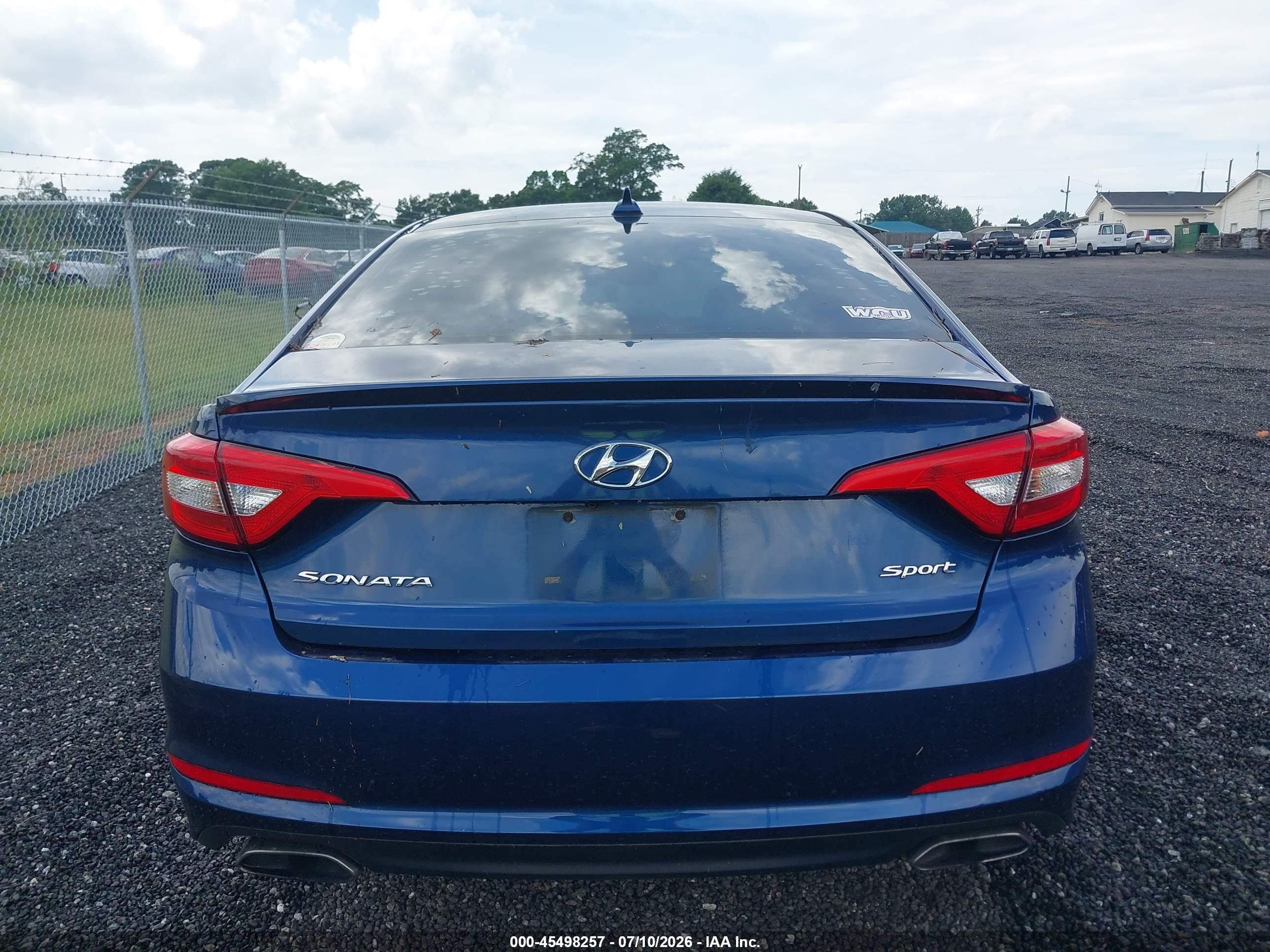 2015 Hyundai Sonata Sport Blue vin: 5NPE34AF7FH219735