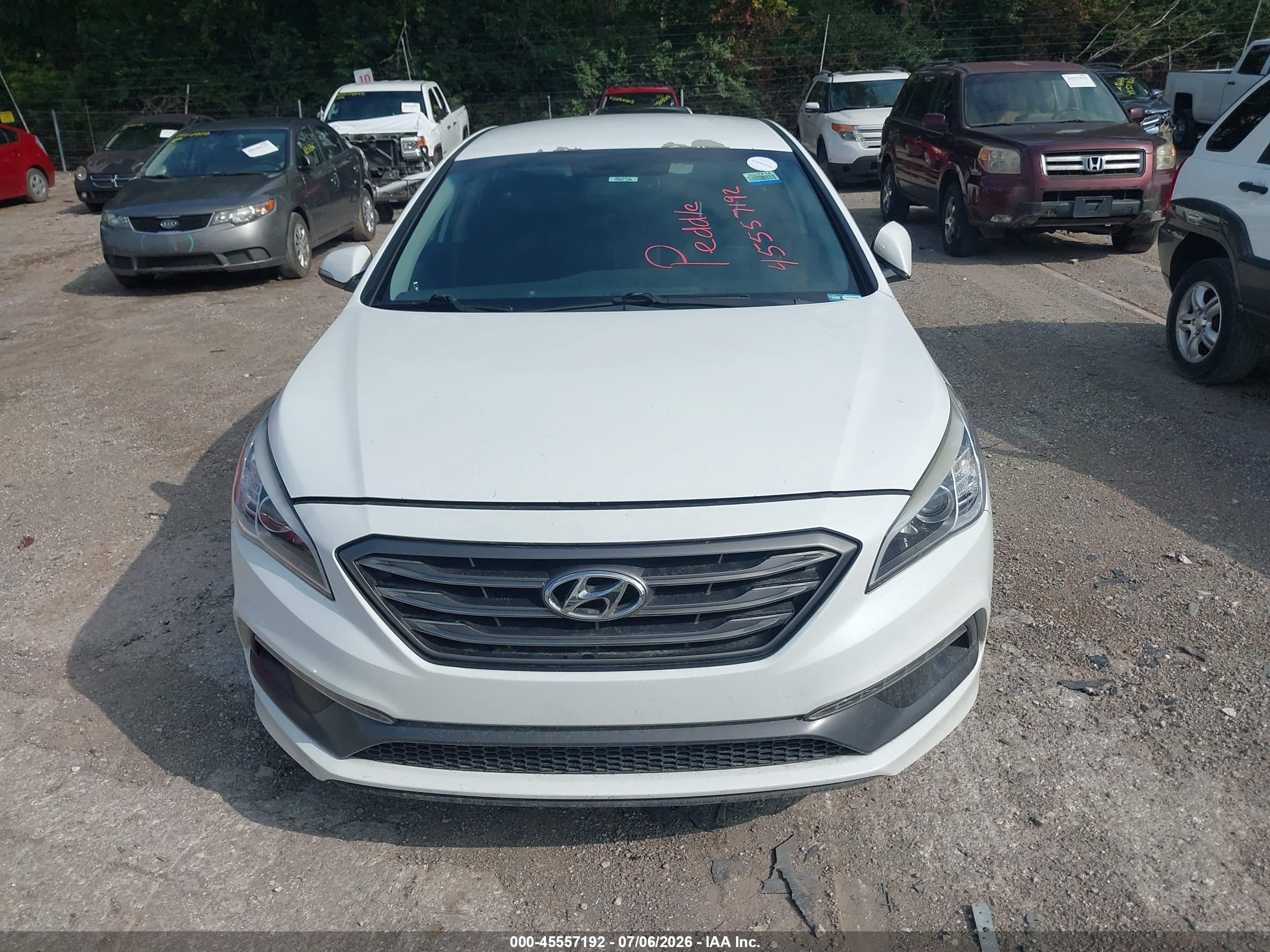 2015 Hyundai Sonata Sport White vin: 5NPE34AF7FH230136