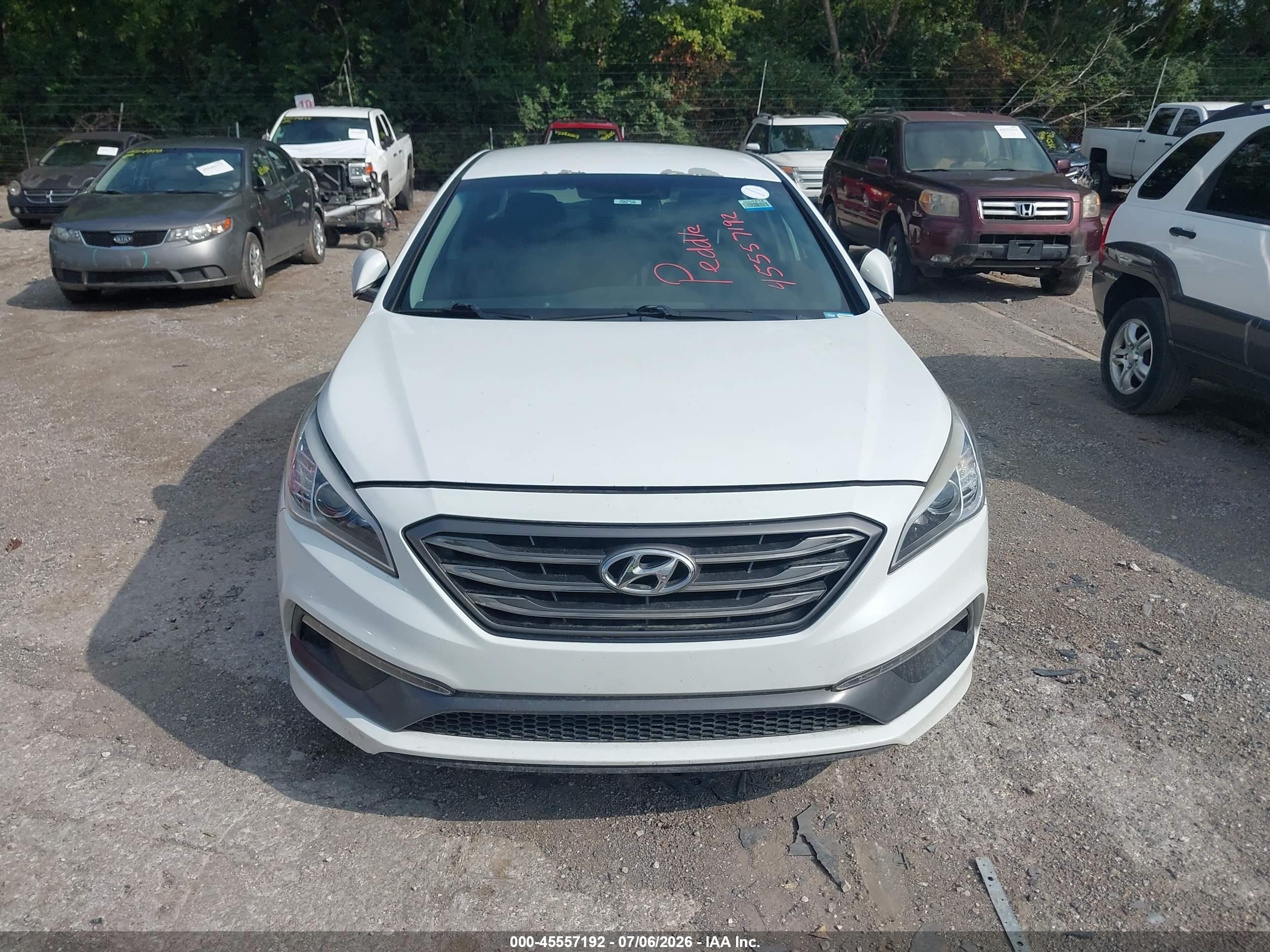 2015 Hyundai Sonata Sport White vin: 5NPE34AF7FH230136