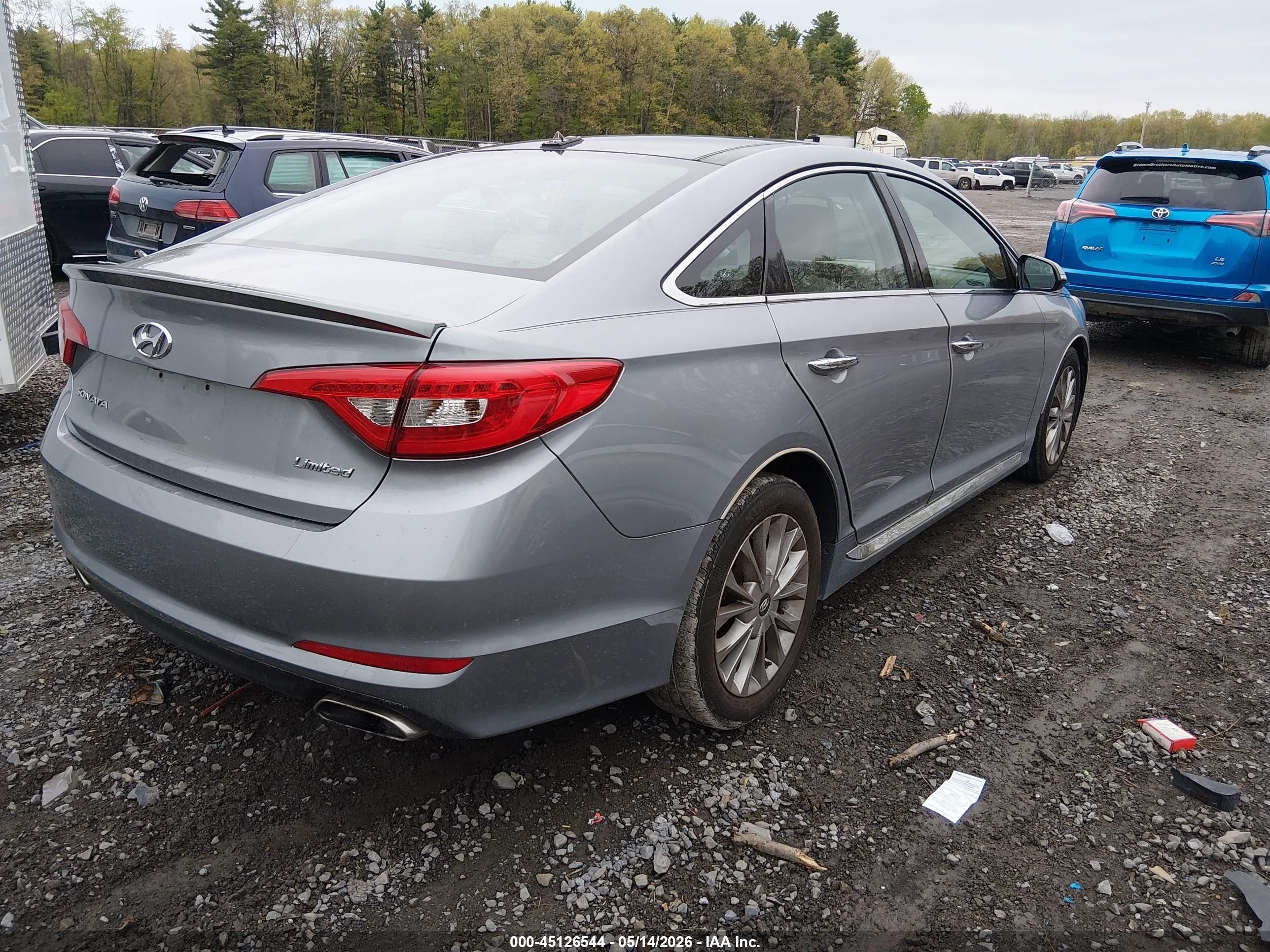 2015 Hyundai Sonata Limited Silver vin: 5NPE34AF7FH231481