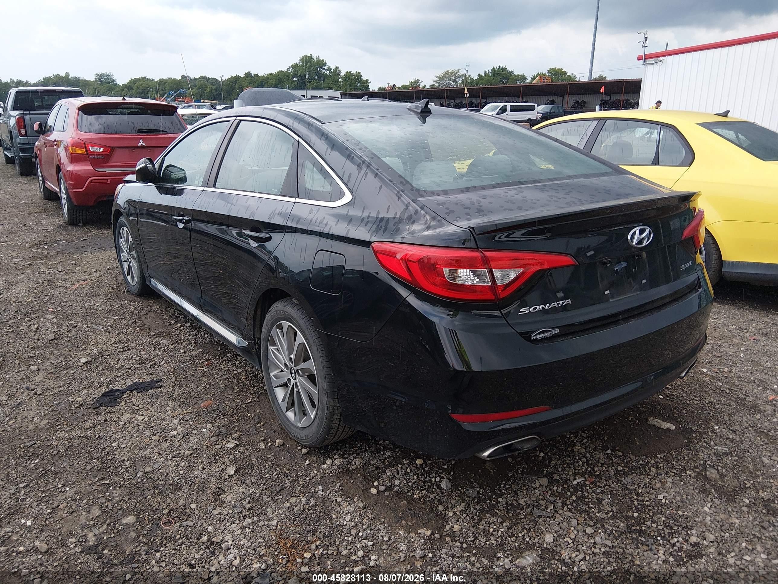 2015 Hyundai Sonata Sport Black vin: 5NPE34AF7FH246210