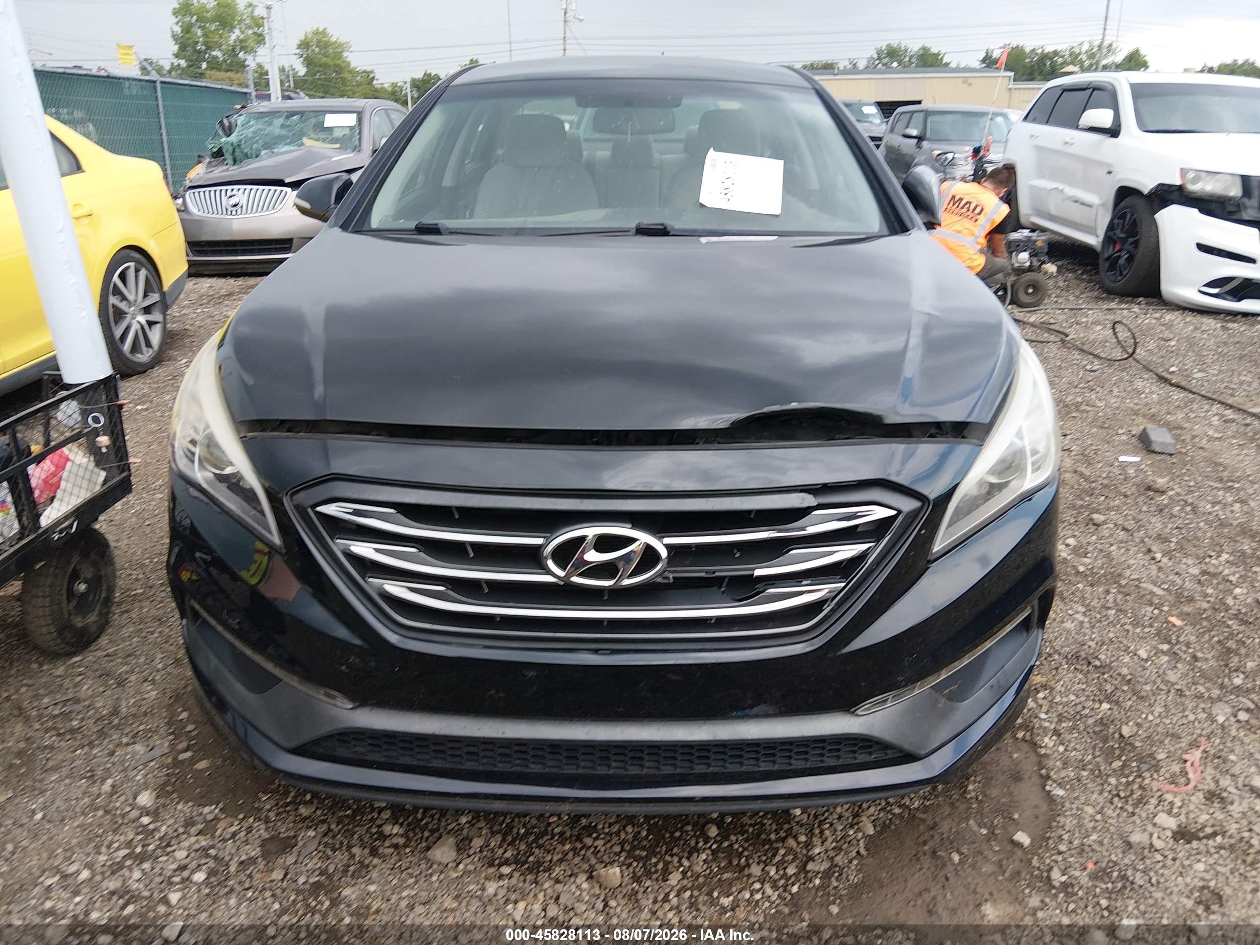 2015 Hyundai Sonata Sport Black vin: 5NPE34AF7FH246210