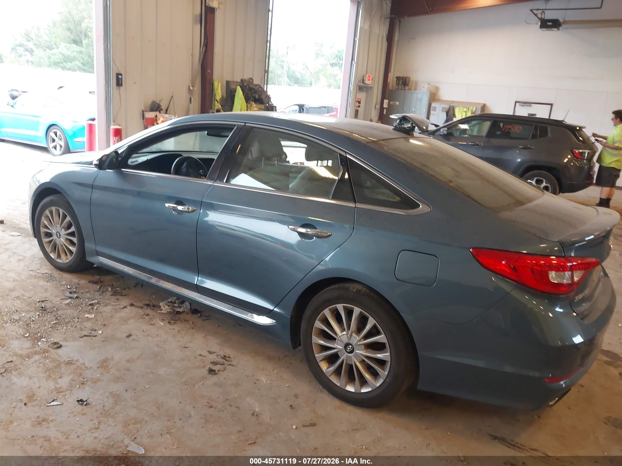 2015 Hyundai Sonata Limited Blue vin: 5NPE34AF7FH249544