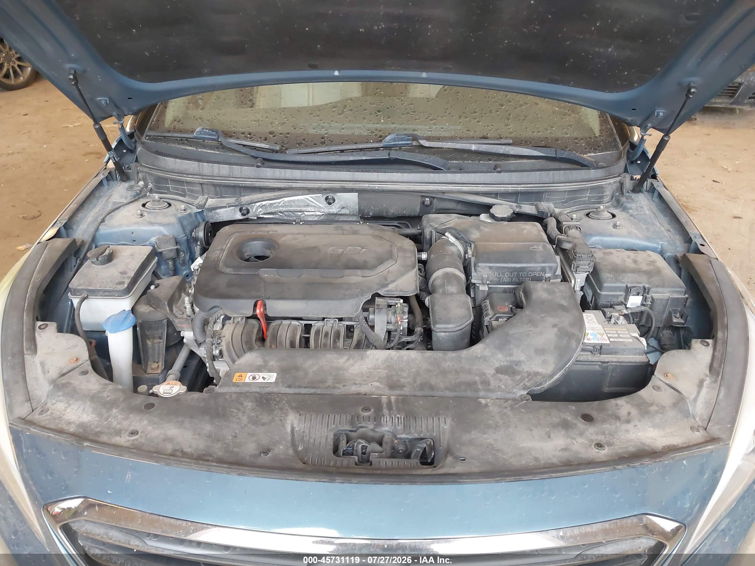 2015 Hyundai Sonata Limited Blue vin: 5NPE34AF7FH249544