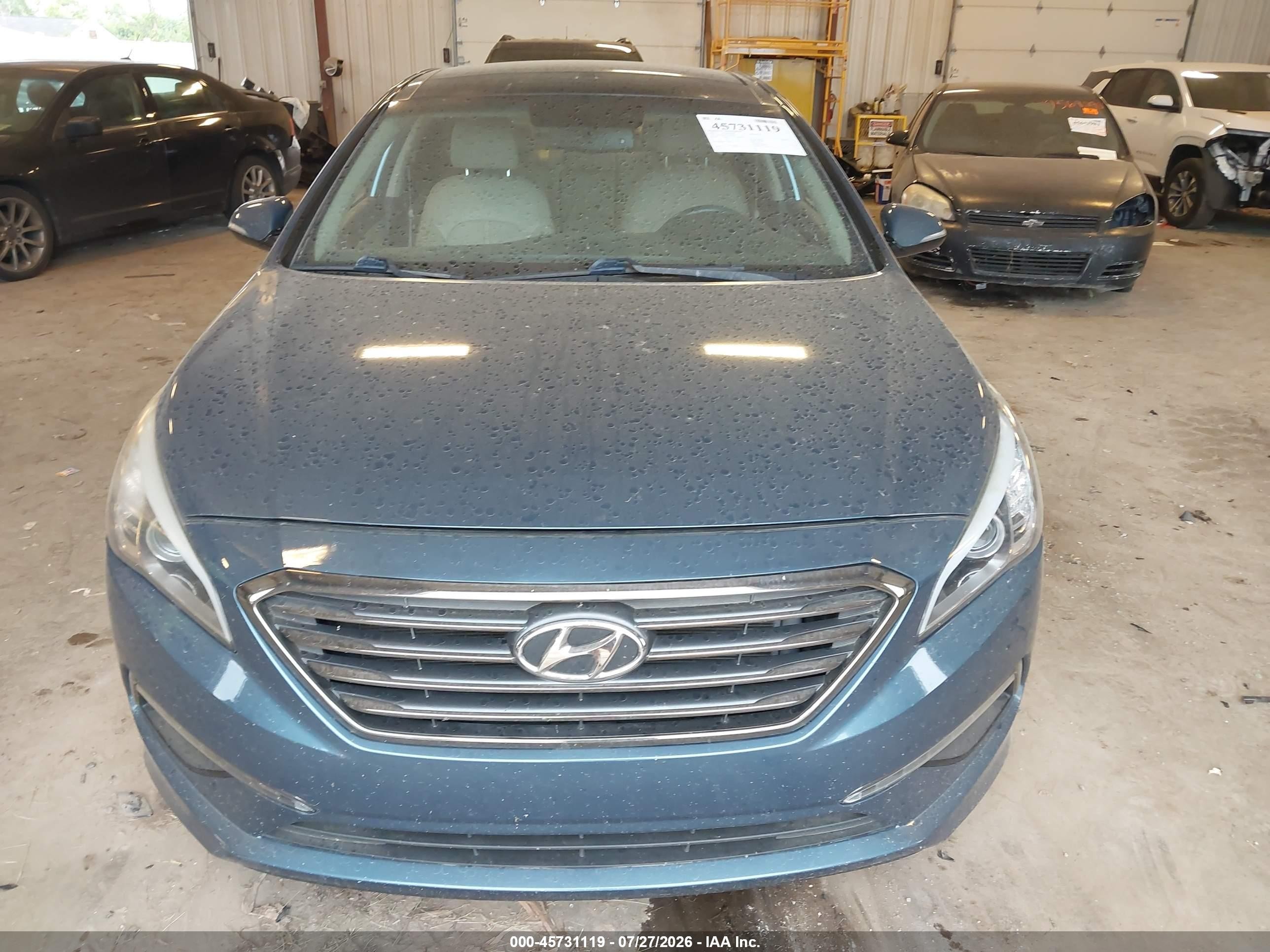 2015 Hyundai Sonata Limited Blue vin: 5NPE34AF7FH249544