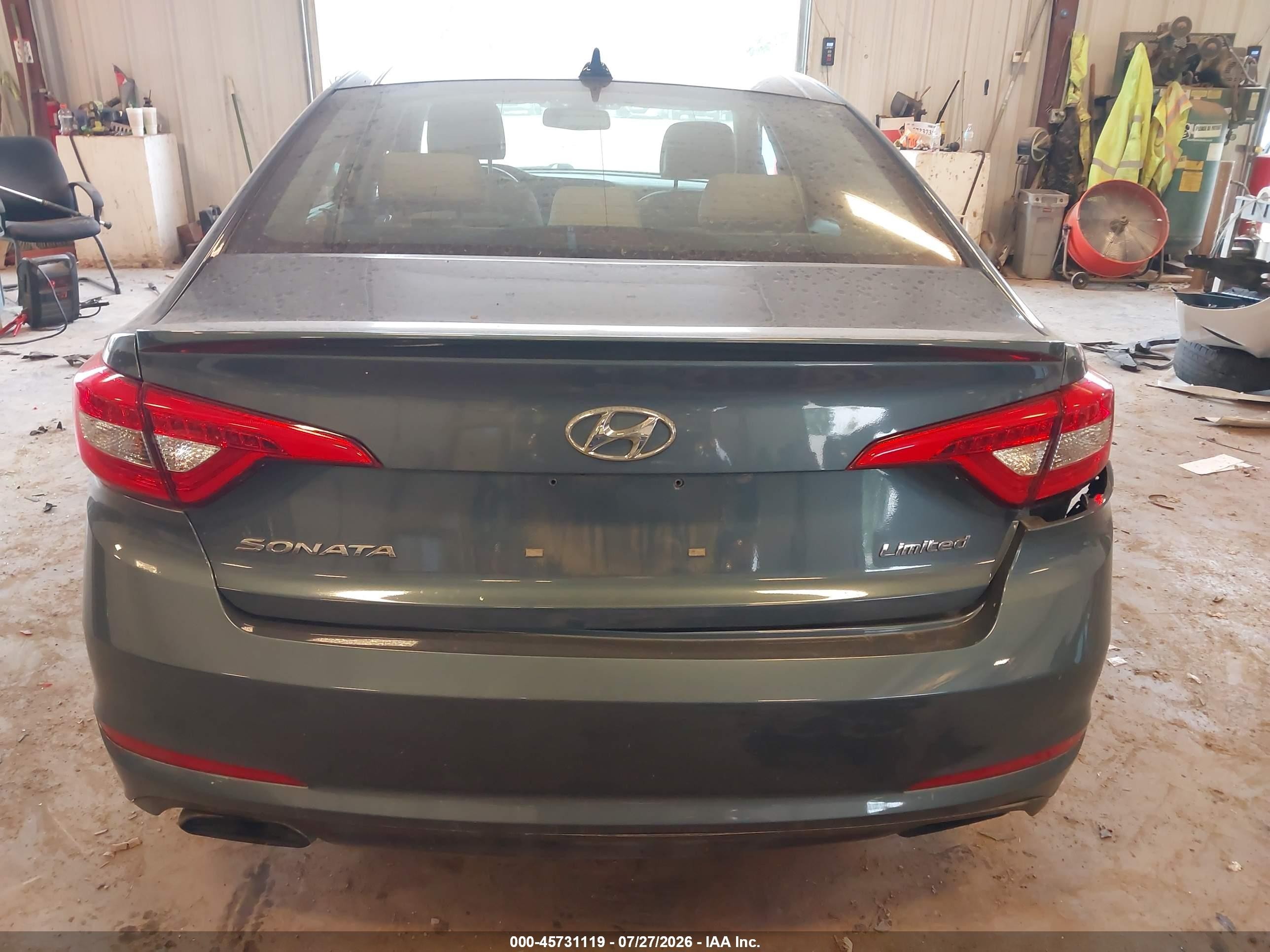 2015 Hyundai Sonata Limited Blue vin: 5NPE34AF7FH249544