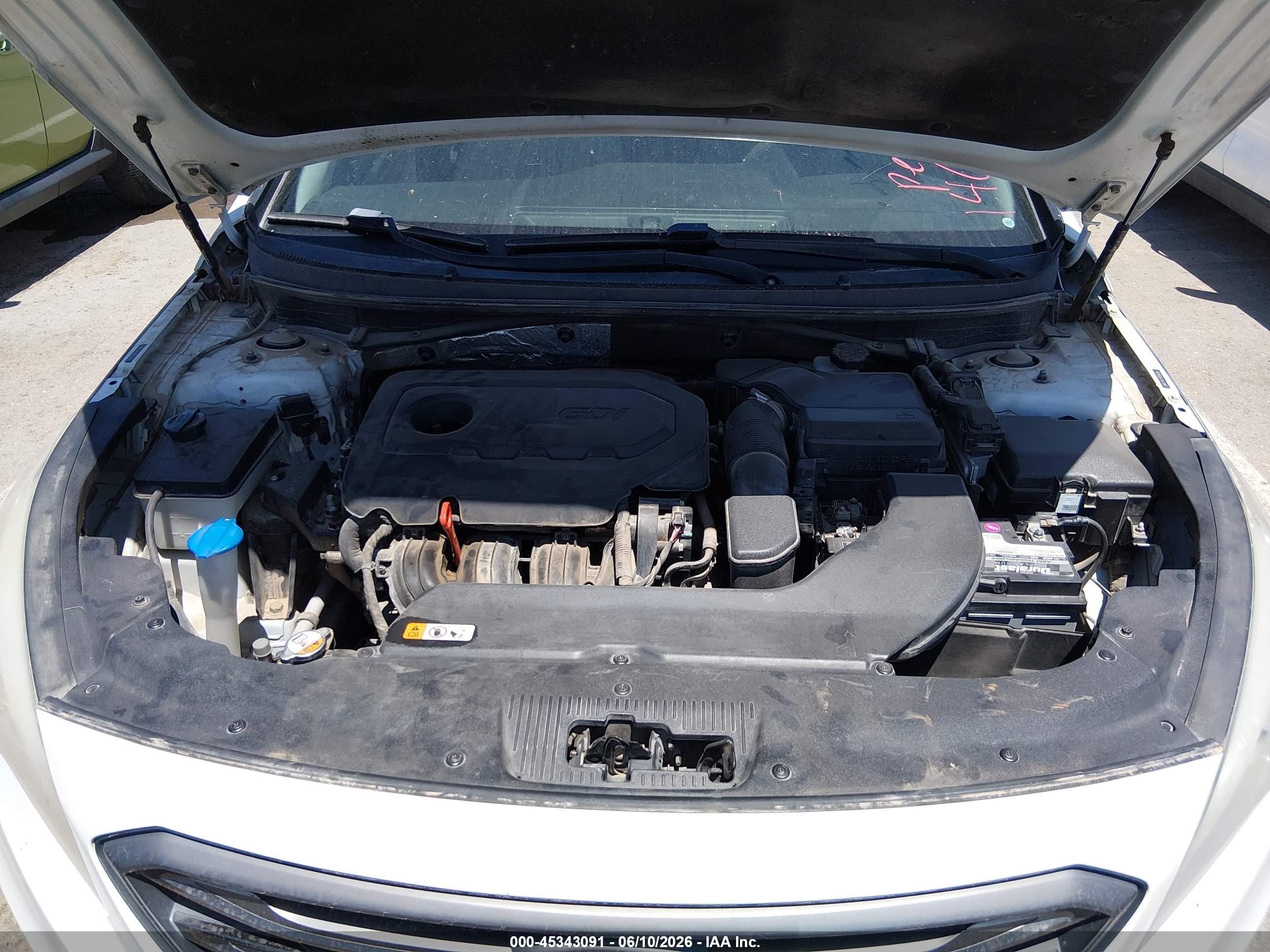 2016 Hyundai Sonata Sport White vin: 5NPE34AF7GH288393