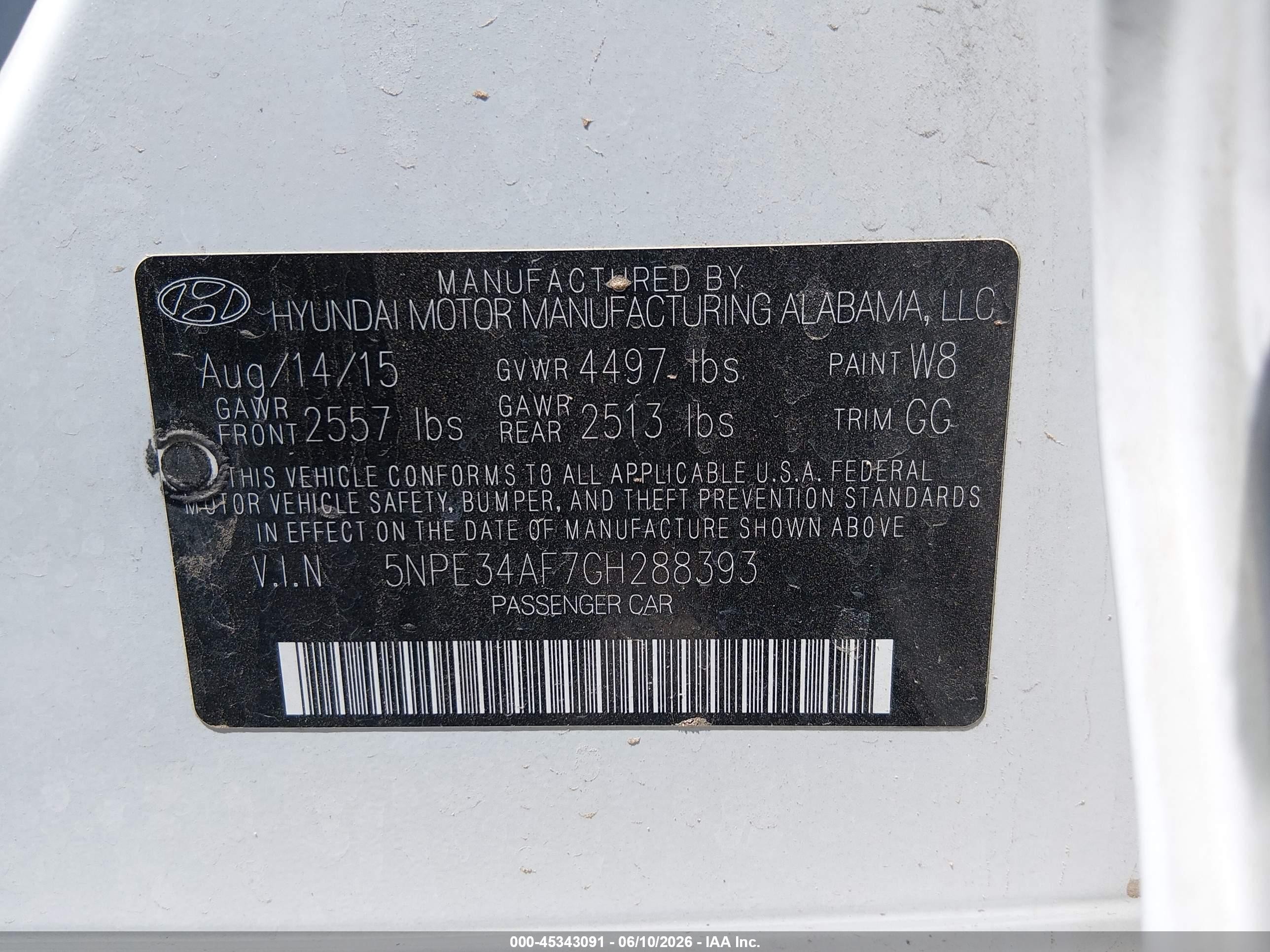 2016 Hyundai Sonata Sport White vin: 5NPE34AF7GH288393