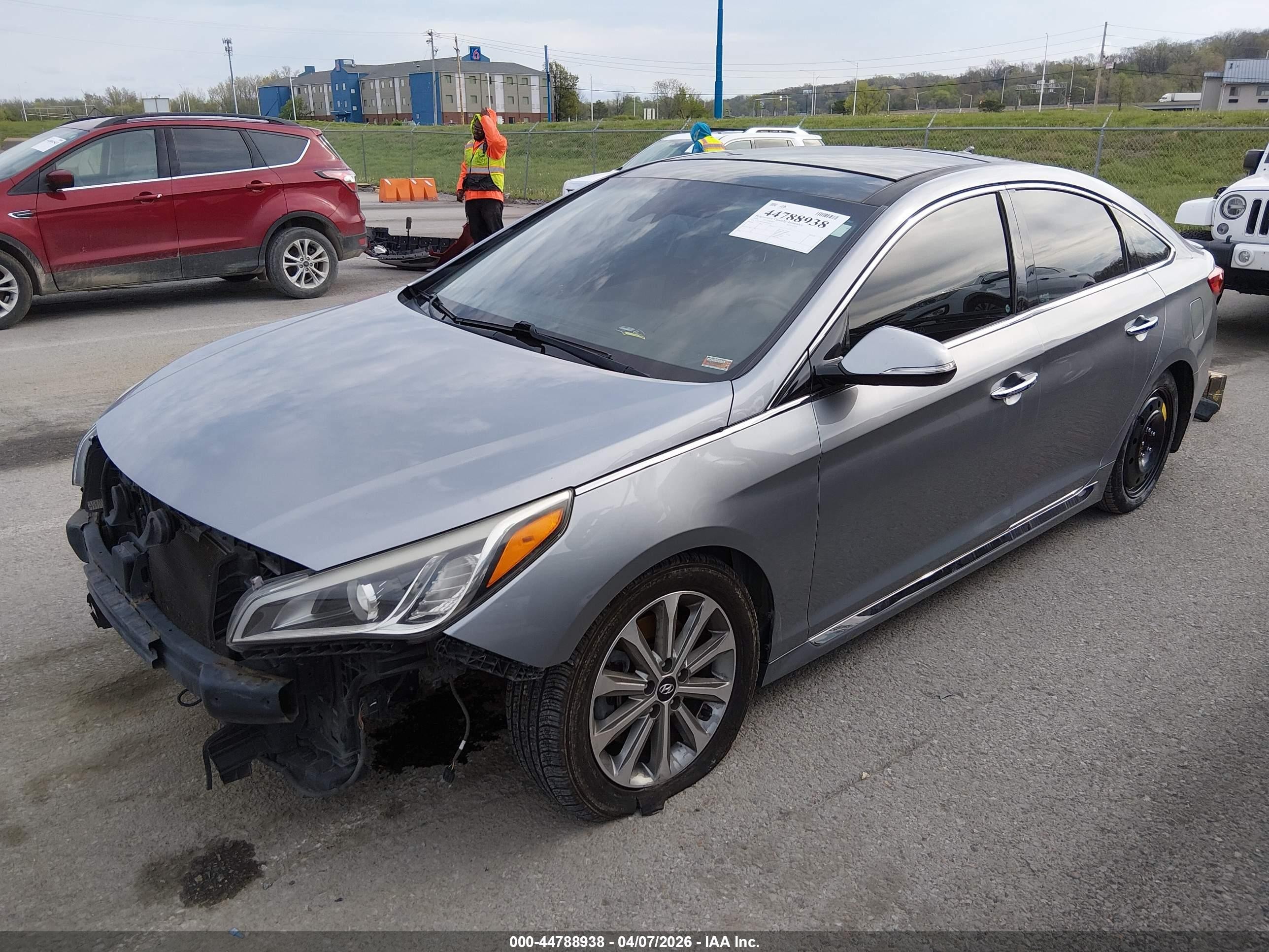2016 Hyundai Sonata Limited Gray vin: 5NPE34AF7GH296977