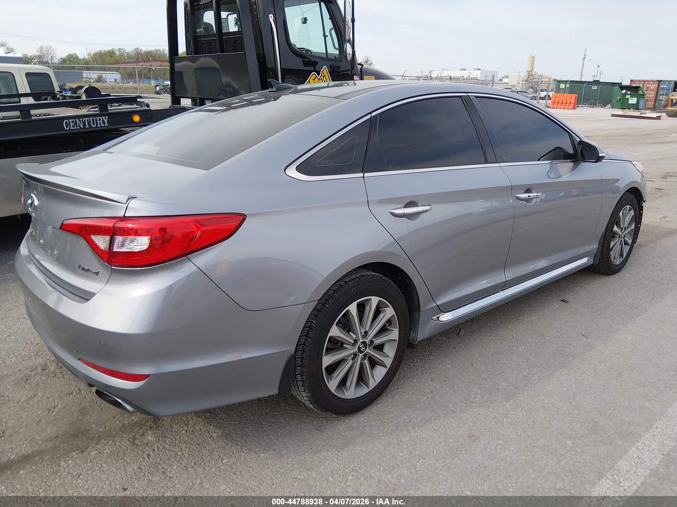 2016 Hyundai Sonata Limited Gray vin: 5NPE34AF7GH296977