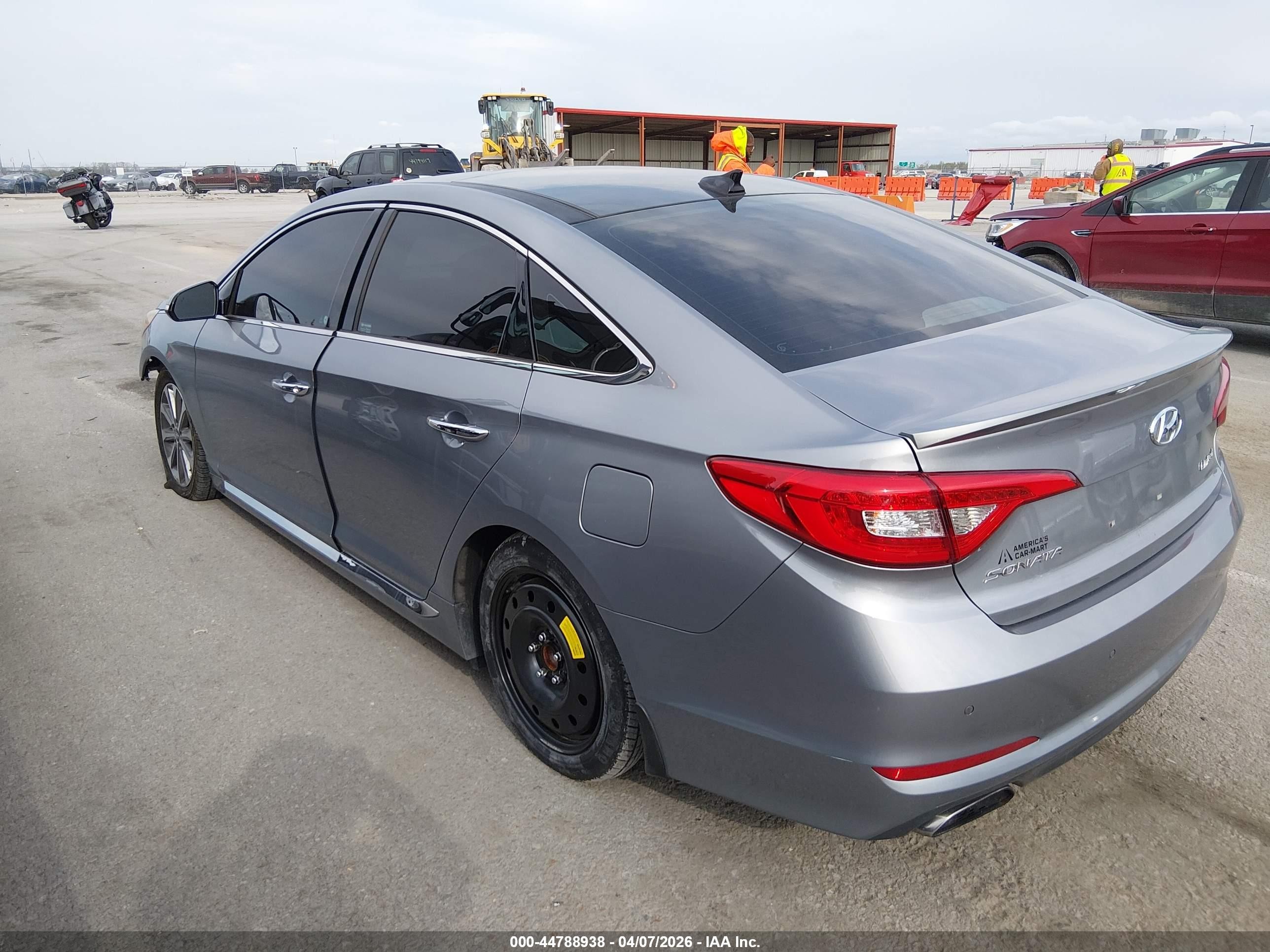 2016 Hyundai Sonata Limited Gray vin: 5NPE34AF7GH296977