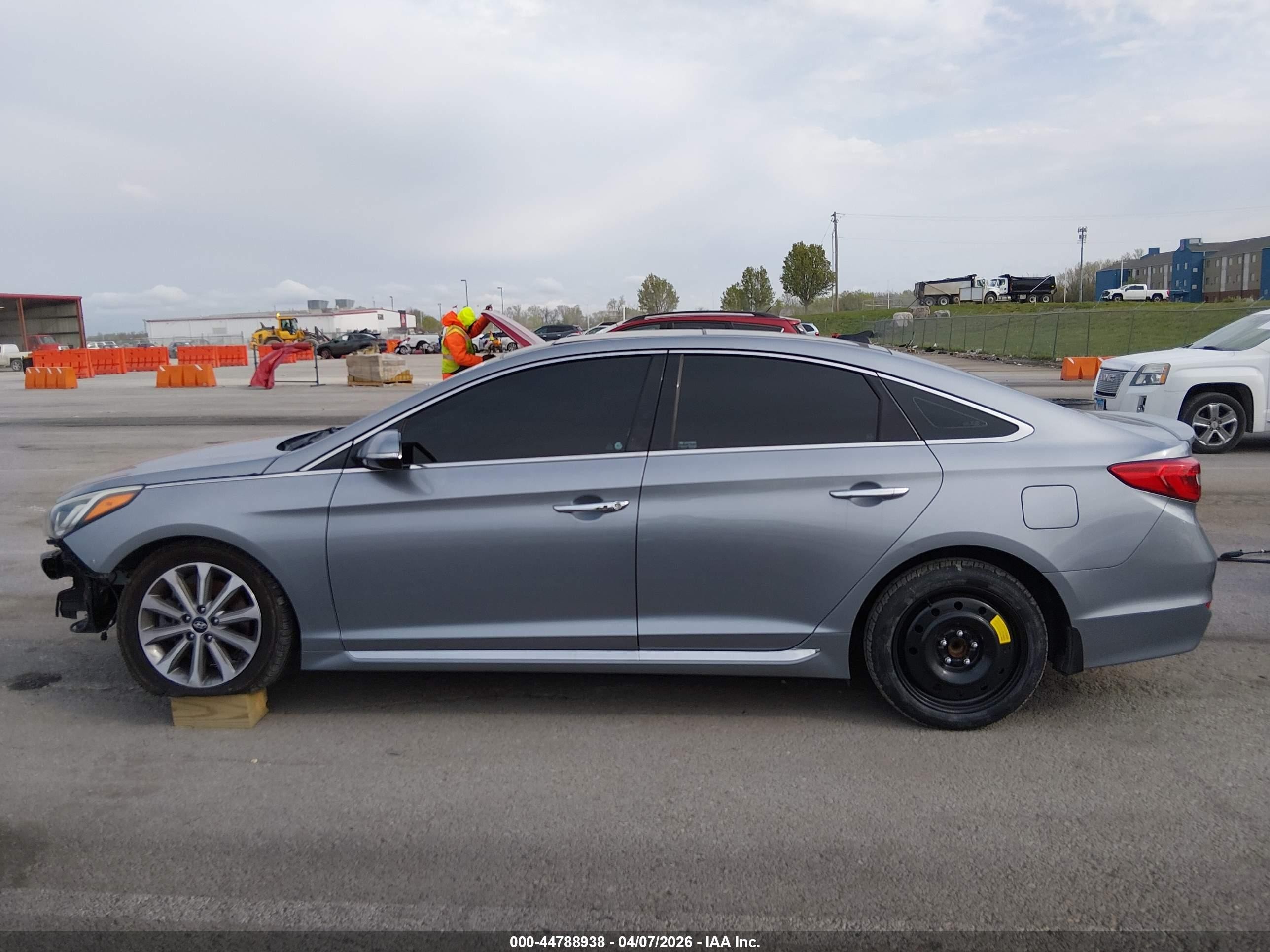 2016 Hyundai Sonata Limited Gray vin: 5NPE34AF7GH296977