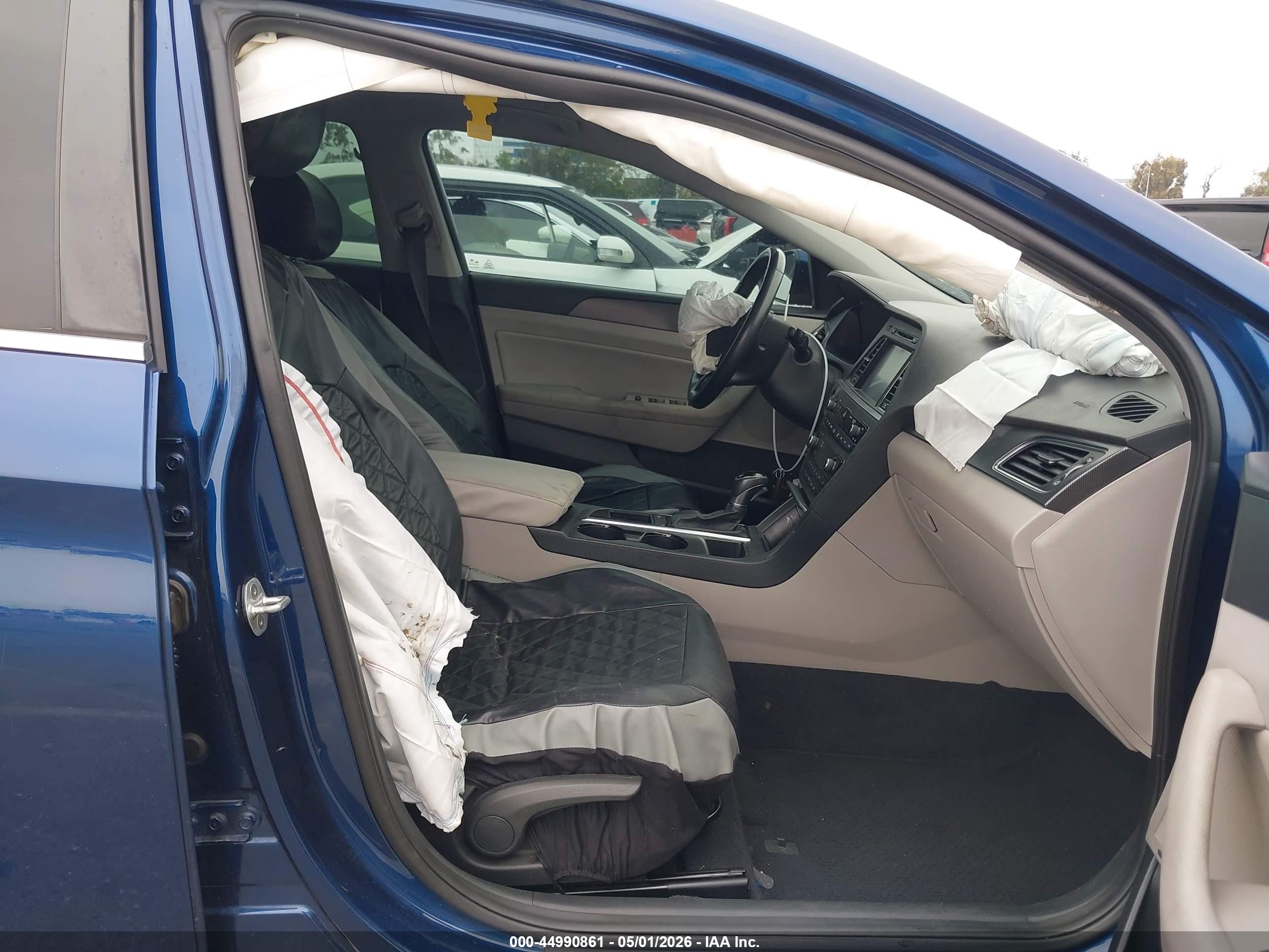 2016 Hyundai Sonata Sport Blue vin: 5NPE34AF7GH409889