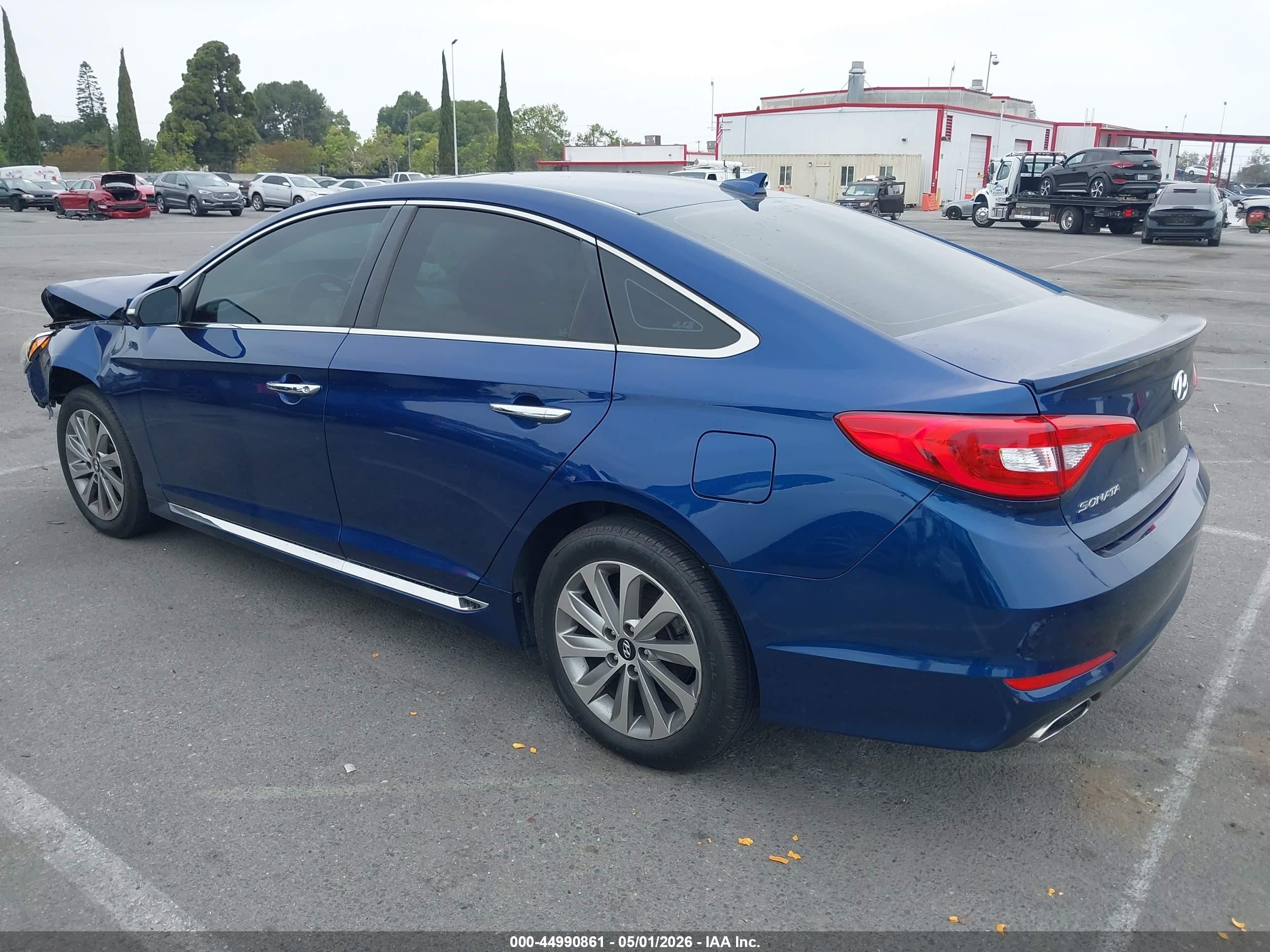 2016 Hyundai Sonata Sport Blue vin: 5NPE34AF7GH409889