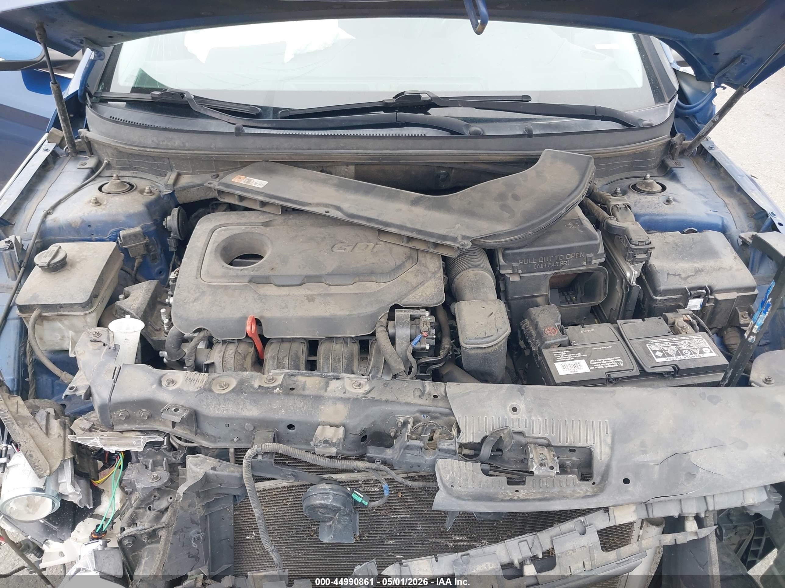 2016 Hyundai Sonata Sport Blue vin: 5NPE34AF7GH409889