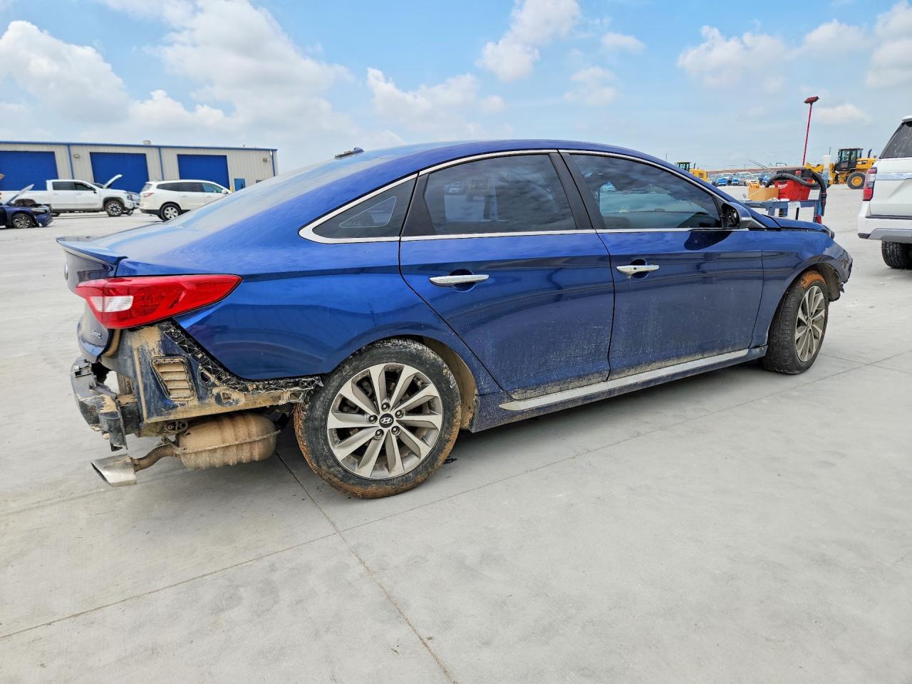 2016 Hyundai Sonata Sport Синий vin: 5NPE34AF7GH422318