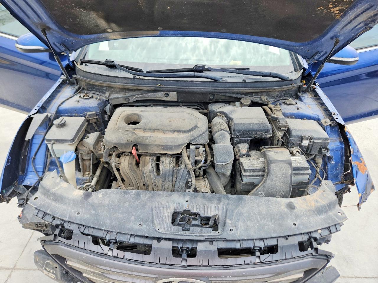 2016 Hyundai Sonata Sport Синий vin: 5NPE34AF7GH422318