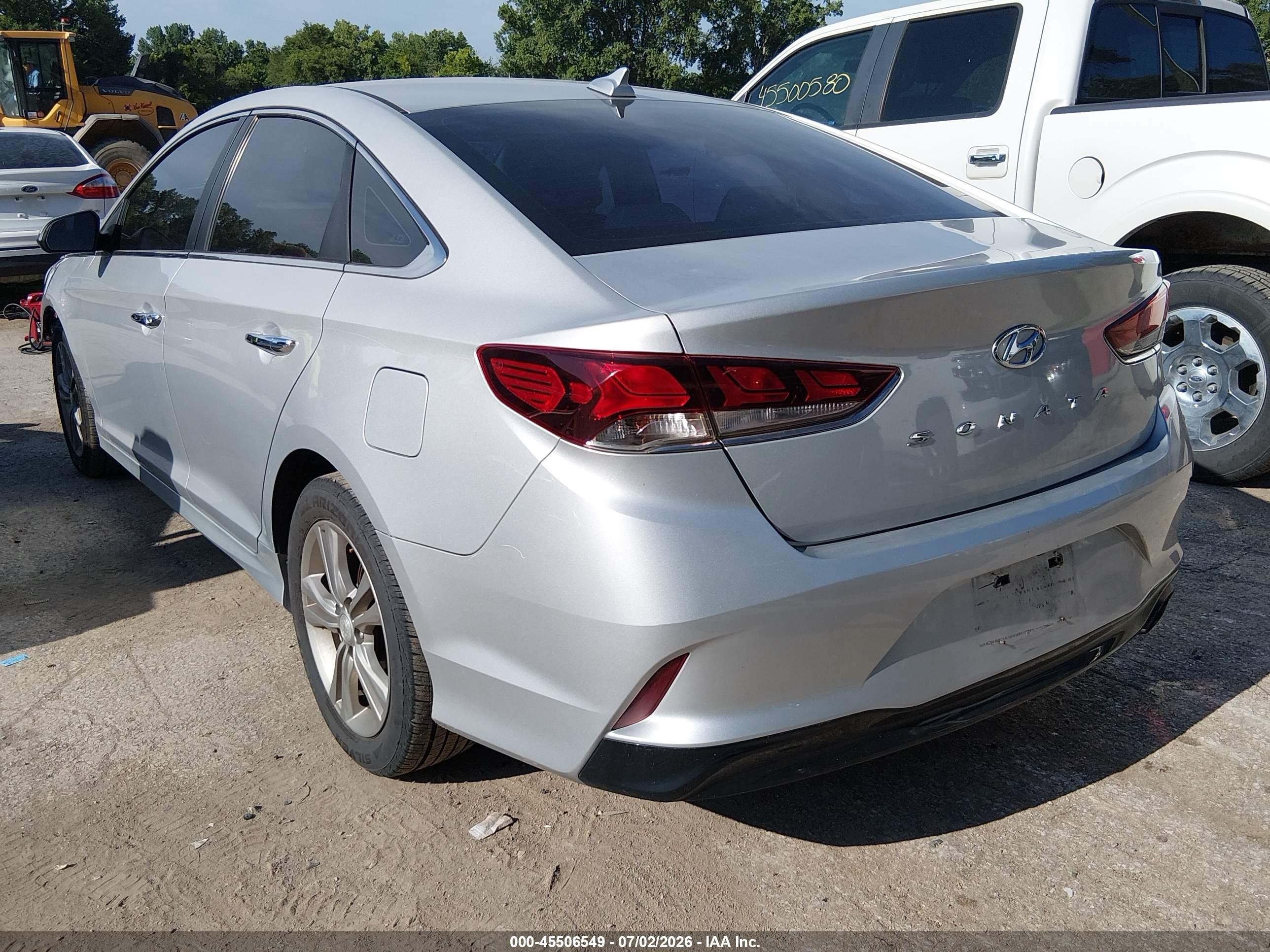2019 Hyundai Sonata Sel Silver vin: 5NPE34AF7KH788093