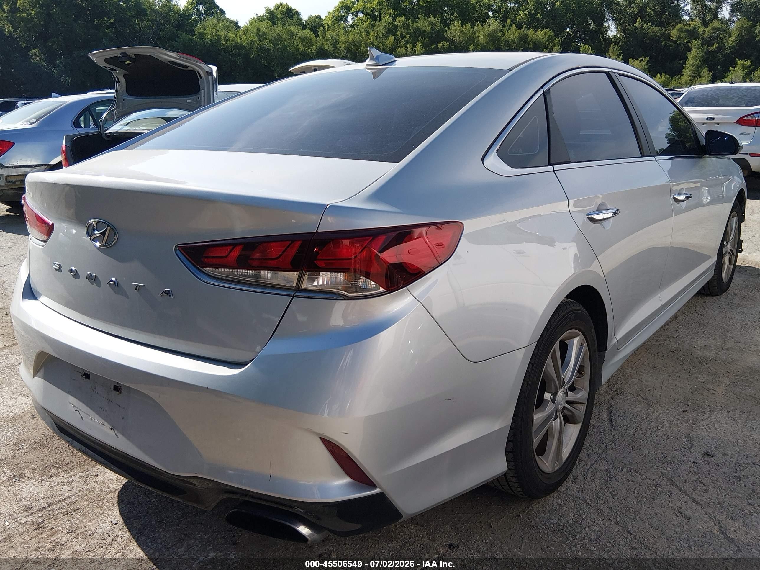 2019 Hyundai Sonata Sel Silver vin: 5NPE34AF7KH788093