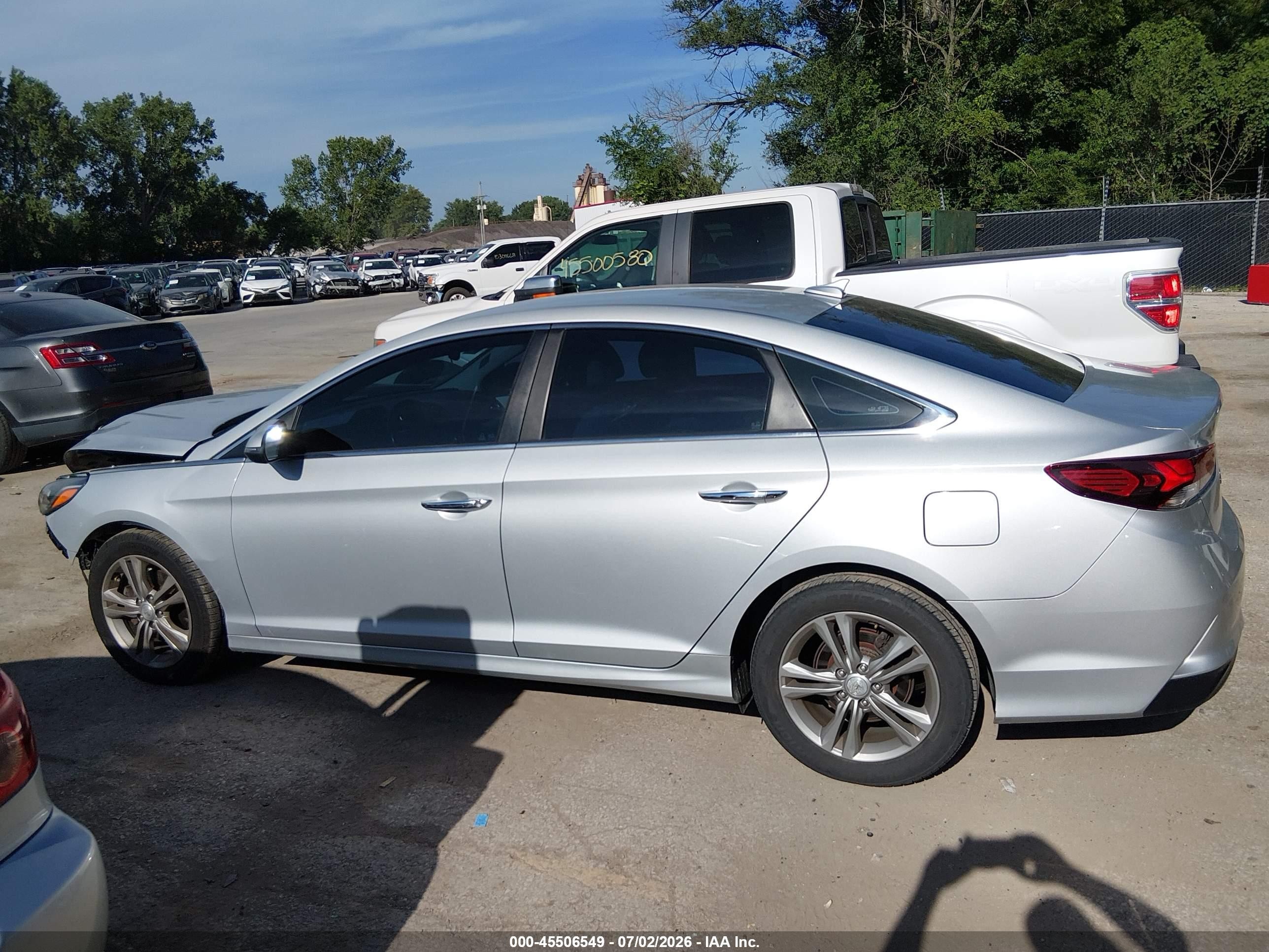 2019 Hyundai Sonata Sel Silver vin: 5NPE34AF7KH788093