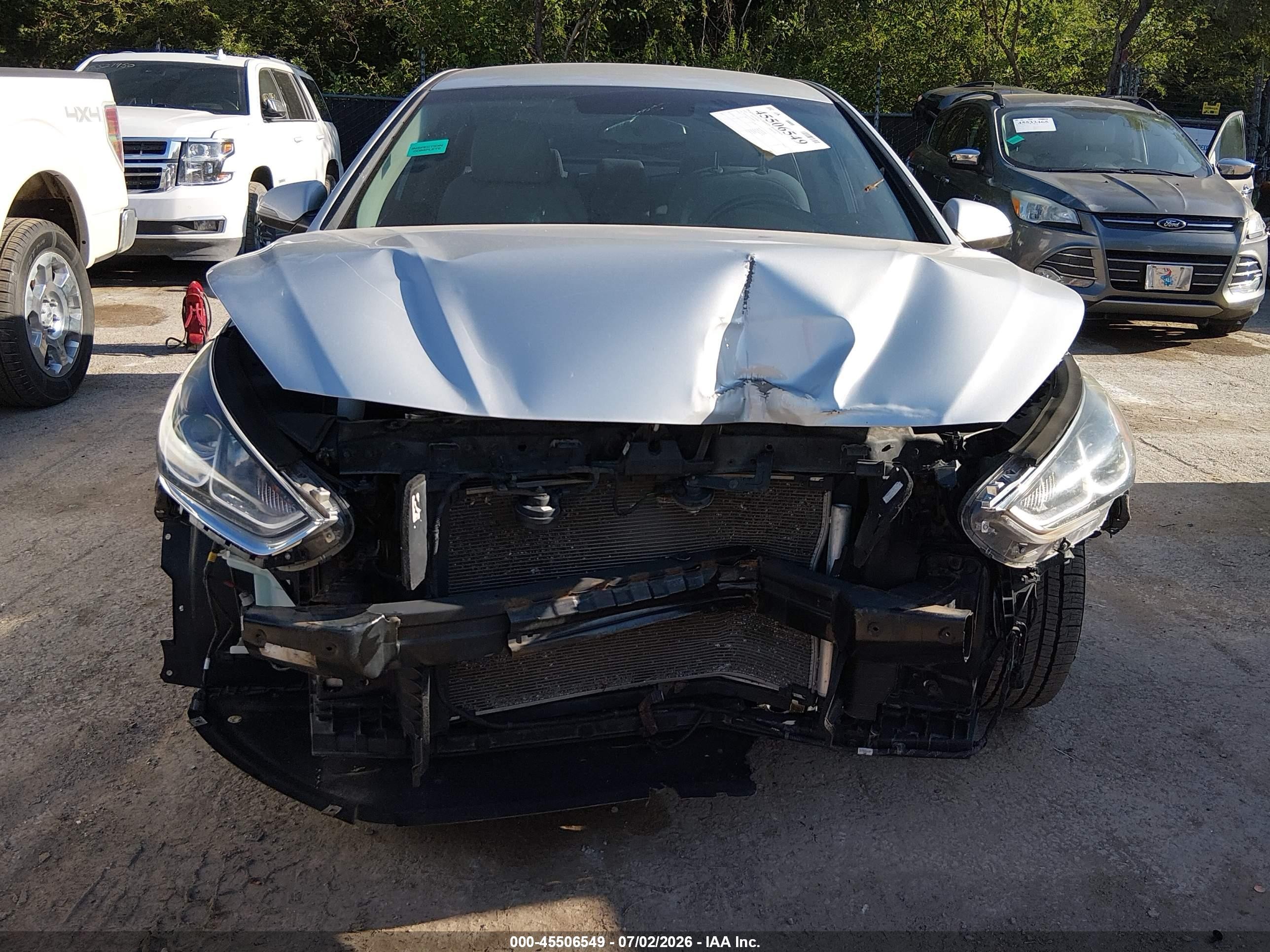2019 Hyundai Sonata Sel Silver vin: 5NPE34AF7KH788093