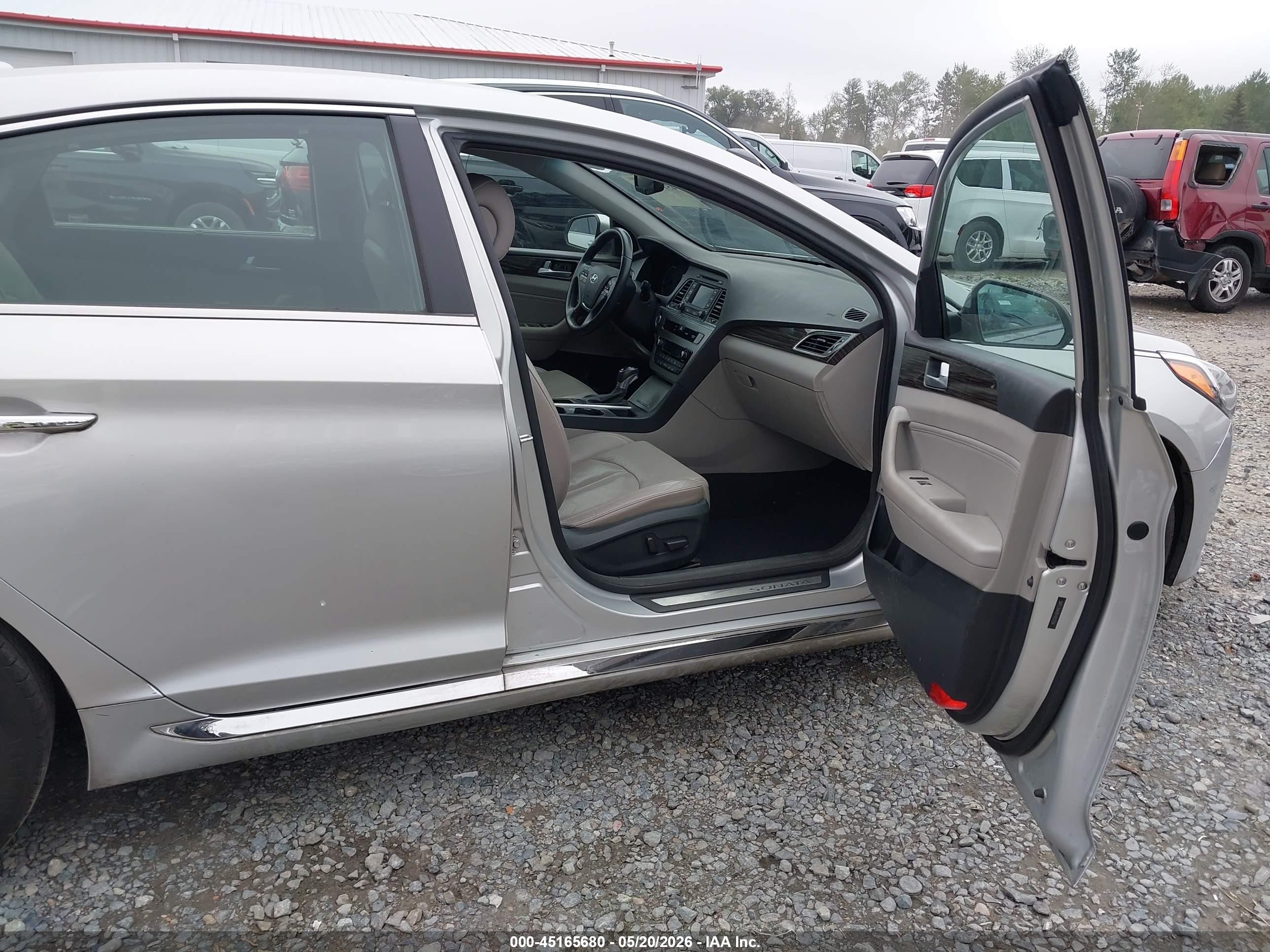 2015 Hyundai Sonata Limited Gray vin: 5NPE34AF8FH012254