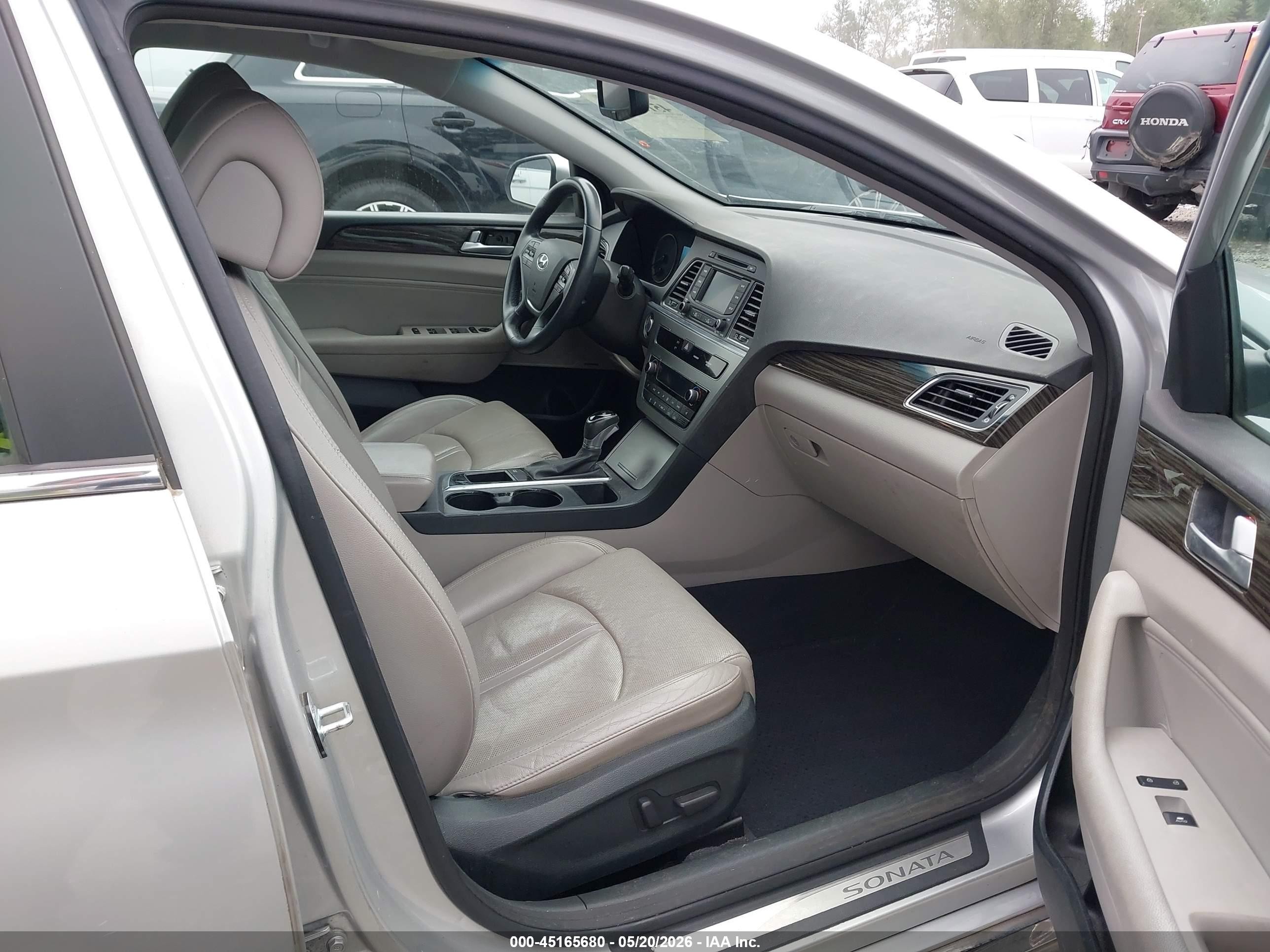 2015 Hyundai Sonata Limited Gray vin: 5NPE34AF8FH012254