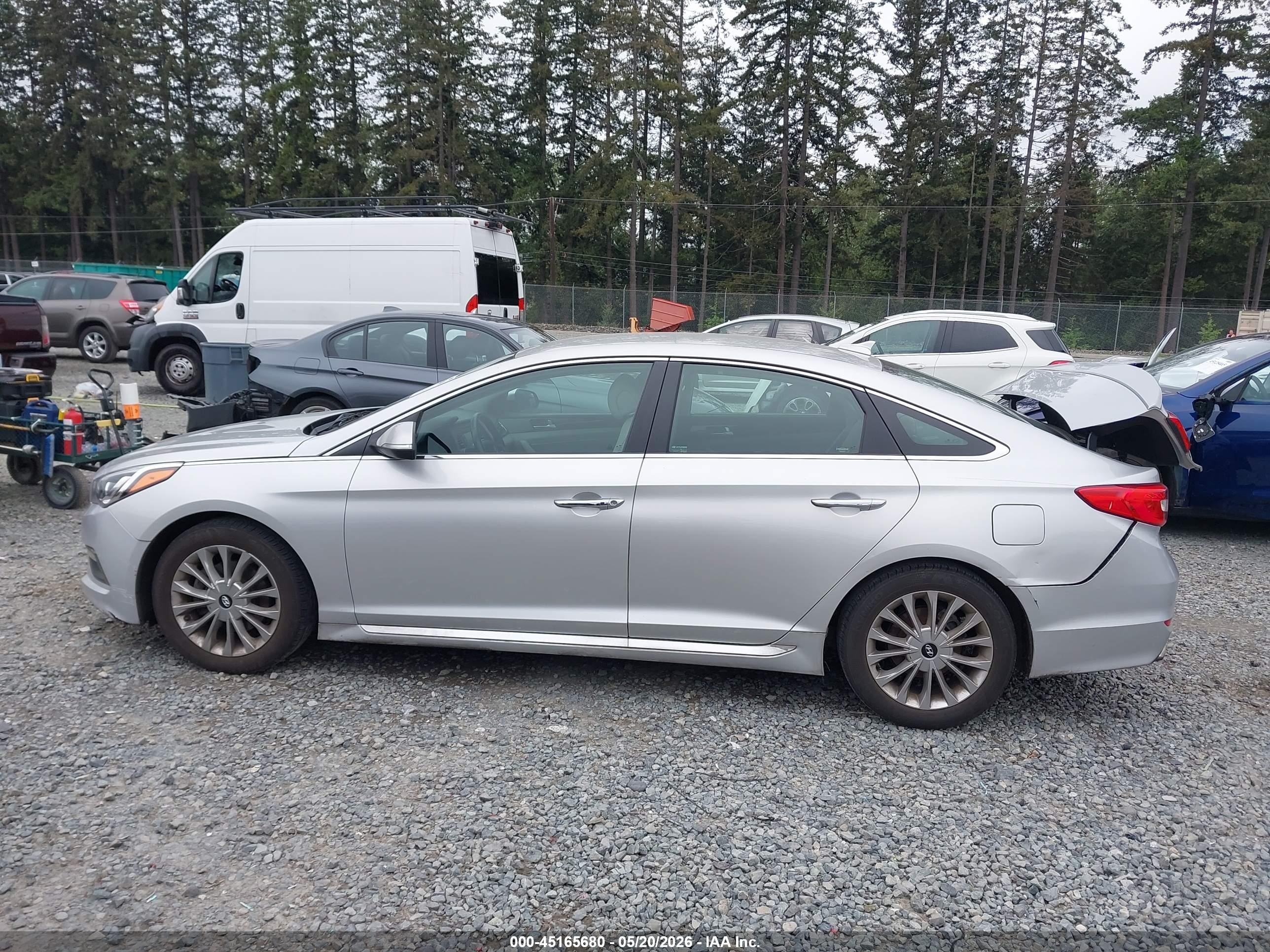 2015 Hyundai Sonata Limited Gray vin: 5NPE34AF8FH012254