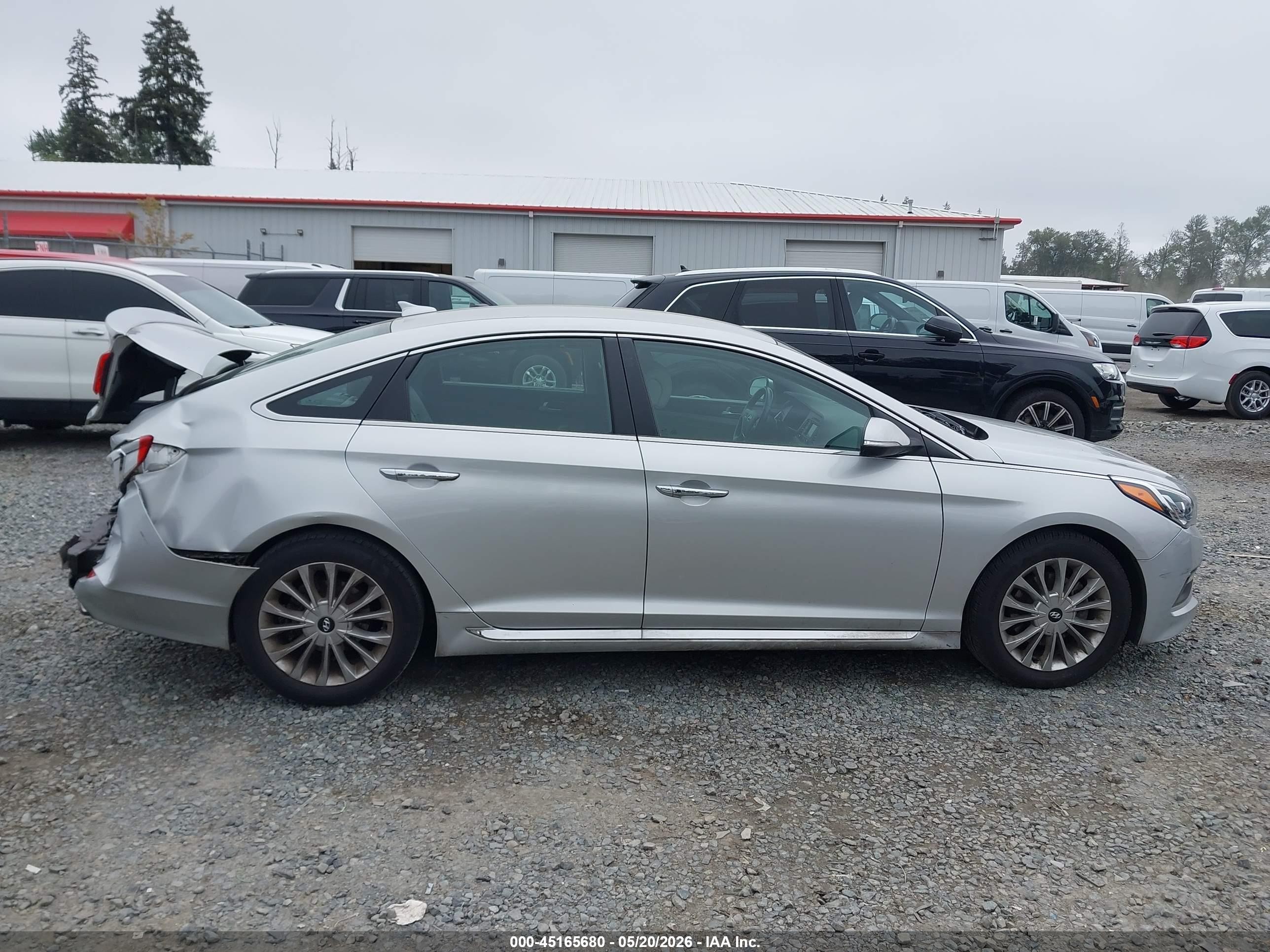 2015 Hyundai Sonata Limited Gray vin: 5NPE34AF8FH012254