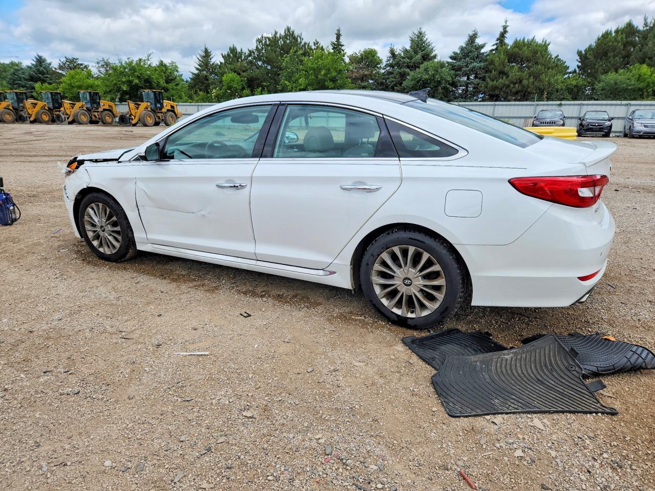 2015 Hyundai Sonata Limited White vin: 5NPE34AF8FH016546