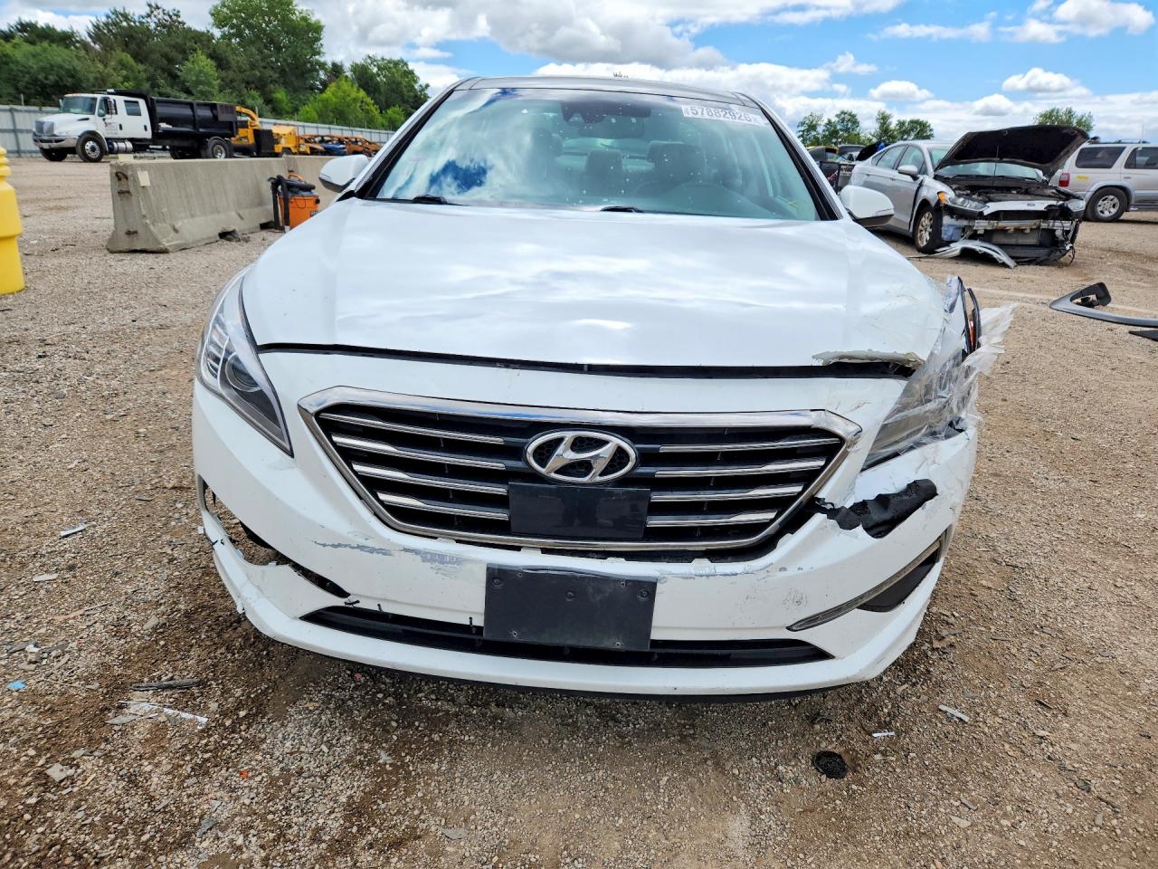 2015 Hyundai Sonata Limited White vin: 5NPE34AF8FH016546