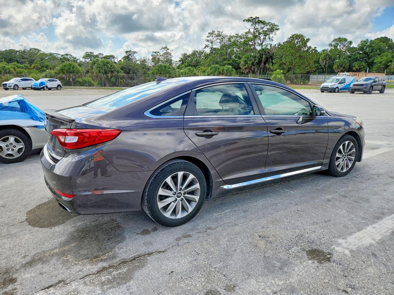 2015 Hyundai Sonata Sport Brown vin: 5NPE34AF8FH022119