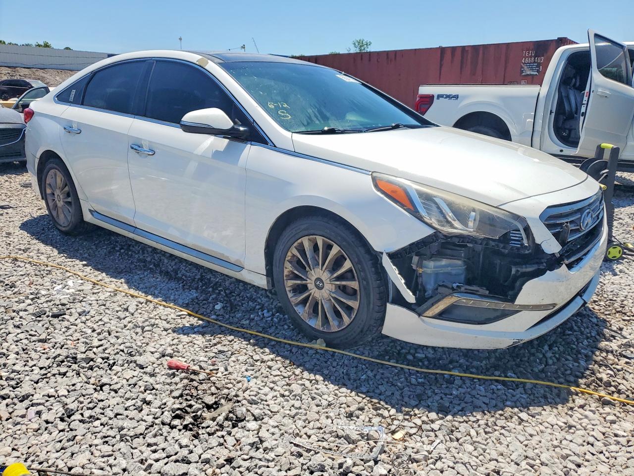 2015 Hyundai Sonata Limited White vin: 5NPE34AF8FH022329