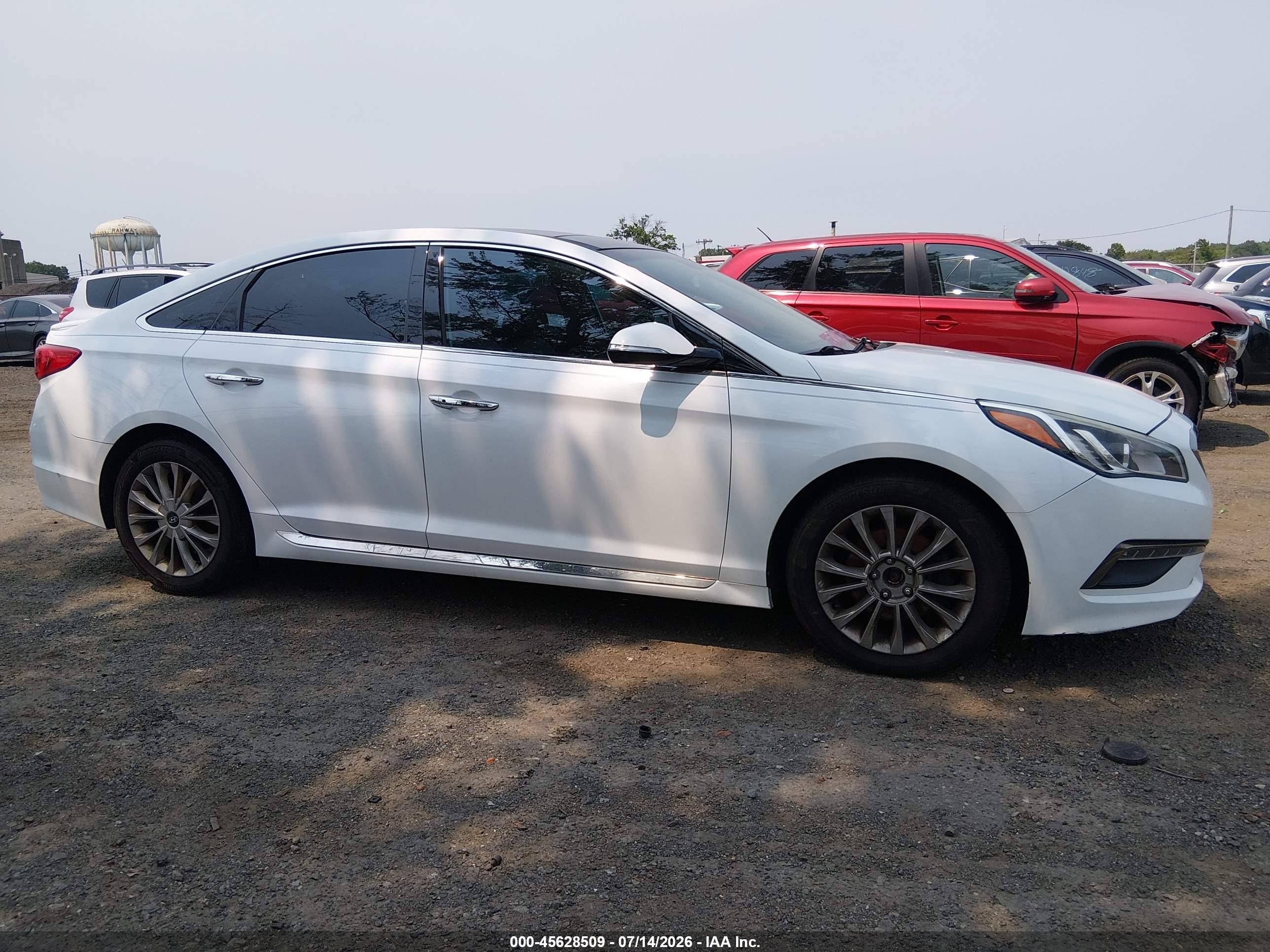 2015 Hyundai Sonata Limited Белый vin: 5NPE34AF8FH027191