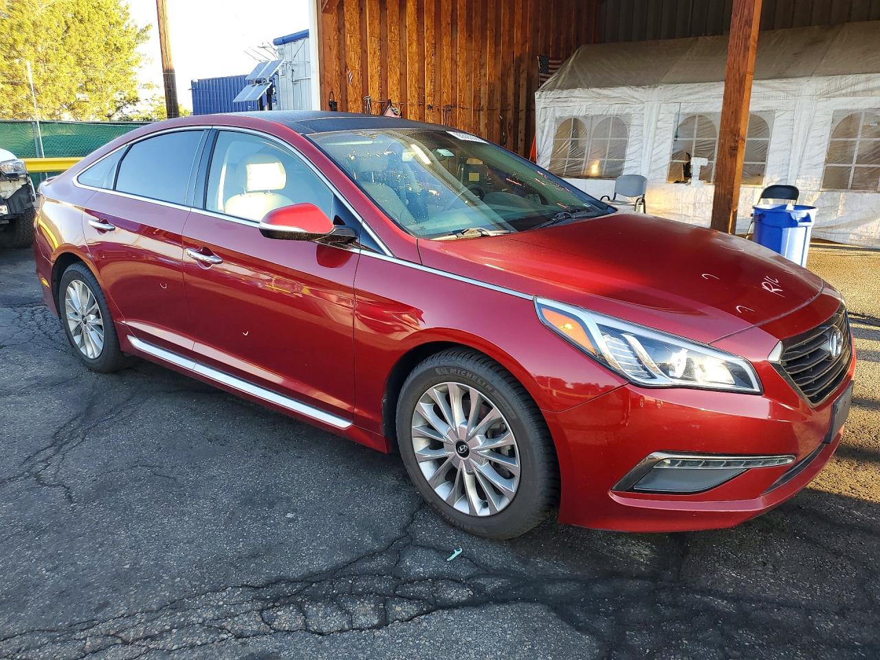 2015 Hyundai Sonata Limited Maroon vin: 5NPE34AF8FH028616