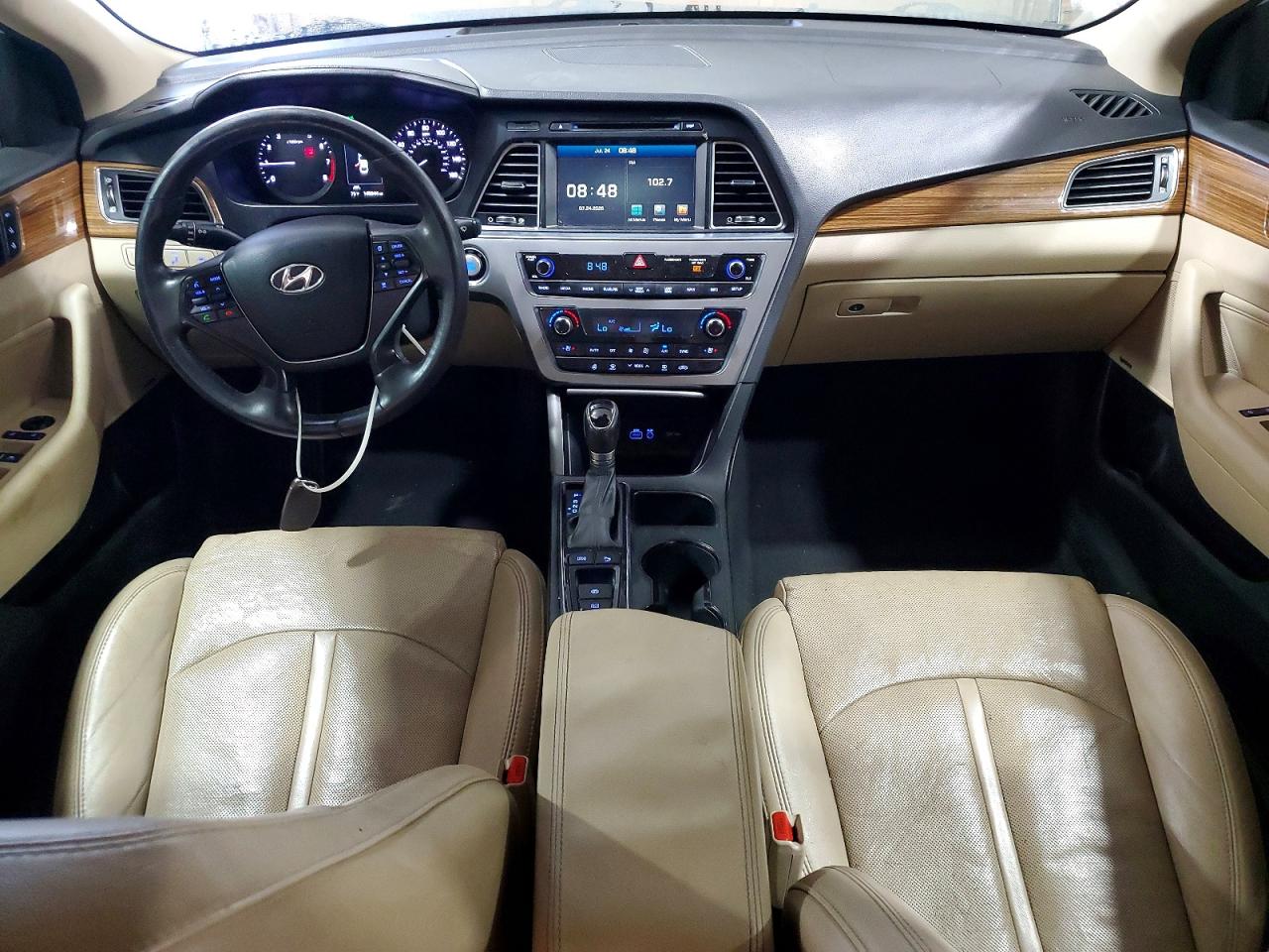 2015 Hyundai Sonata Limited White vin: 5NPE34AF8FH029118