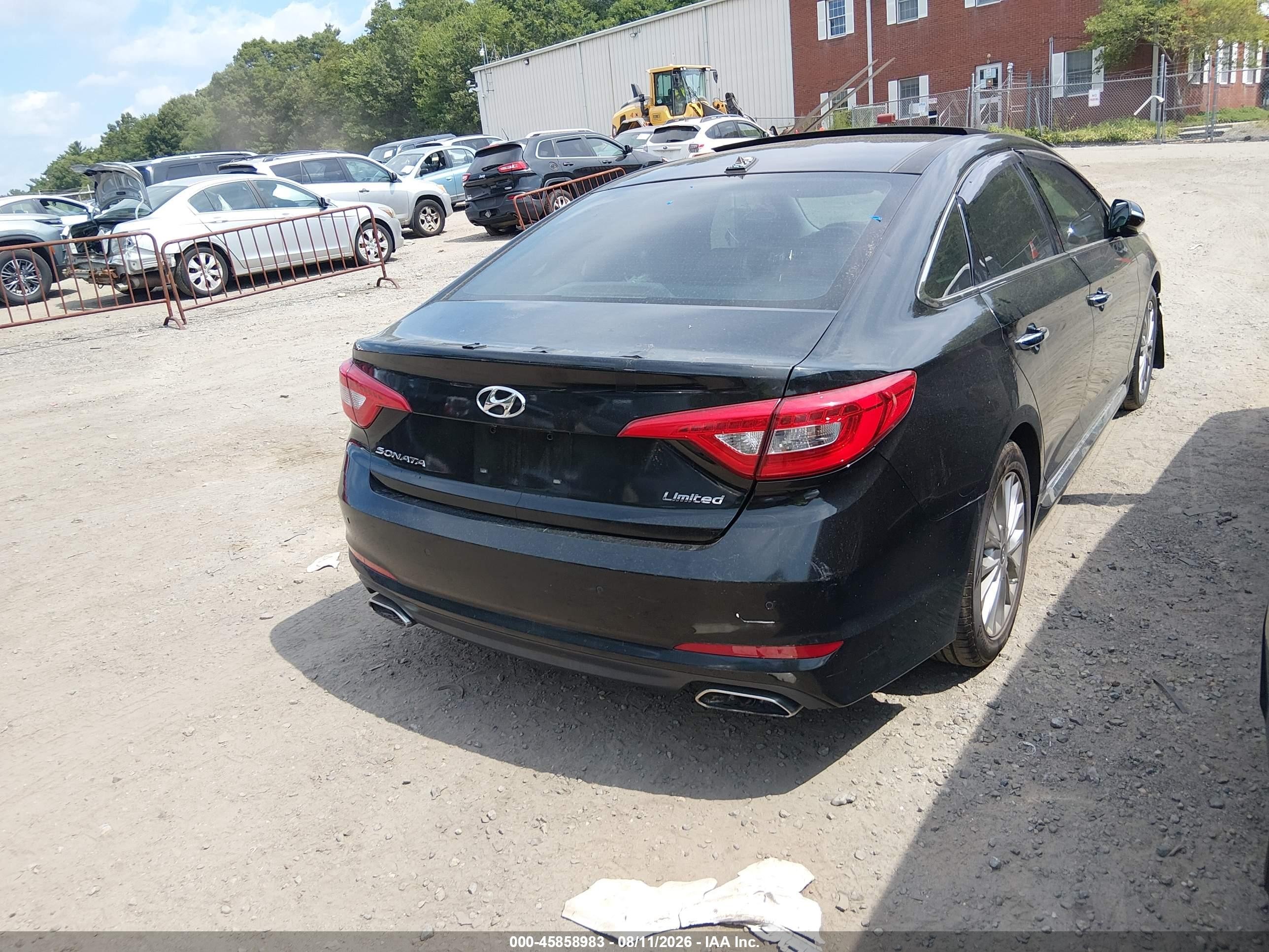 2015 Hyundai Sonata Limited Black vin: 5NPE34AF8FH030379