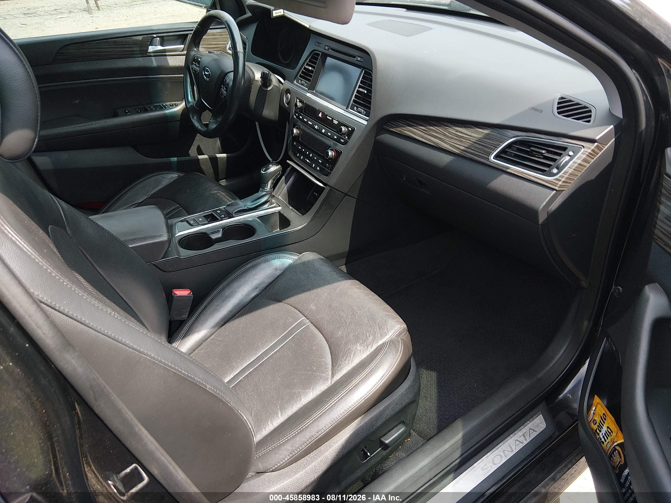 2015 Hyundai Sonata Limited Black vin: 5NPE34AF8FH030379