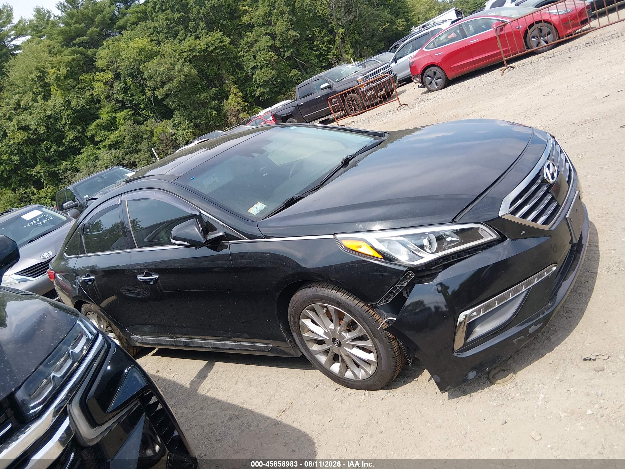 2015 Hyundai Sonata Limited Black vin: 5NPE34AF8FH030379