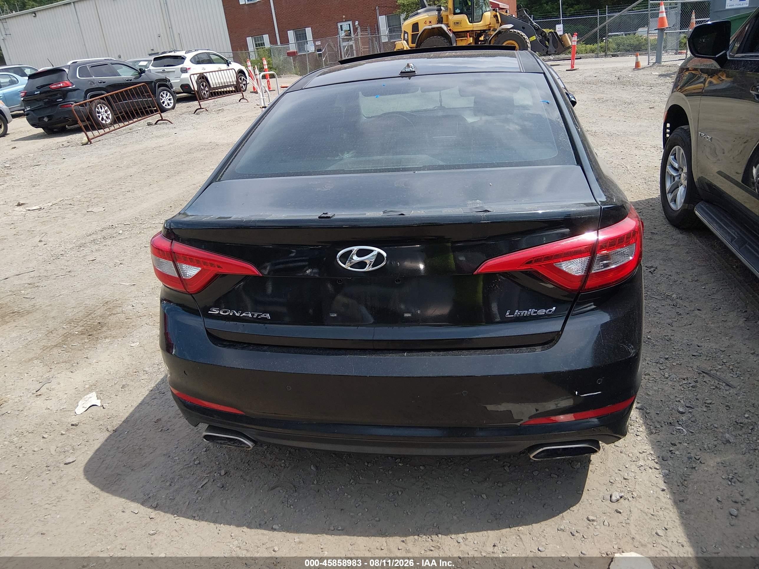 2015 Hyundai Sonata Limited Black vin: 5NPE34AF8FH030379